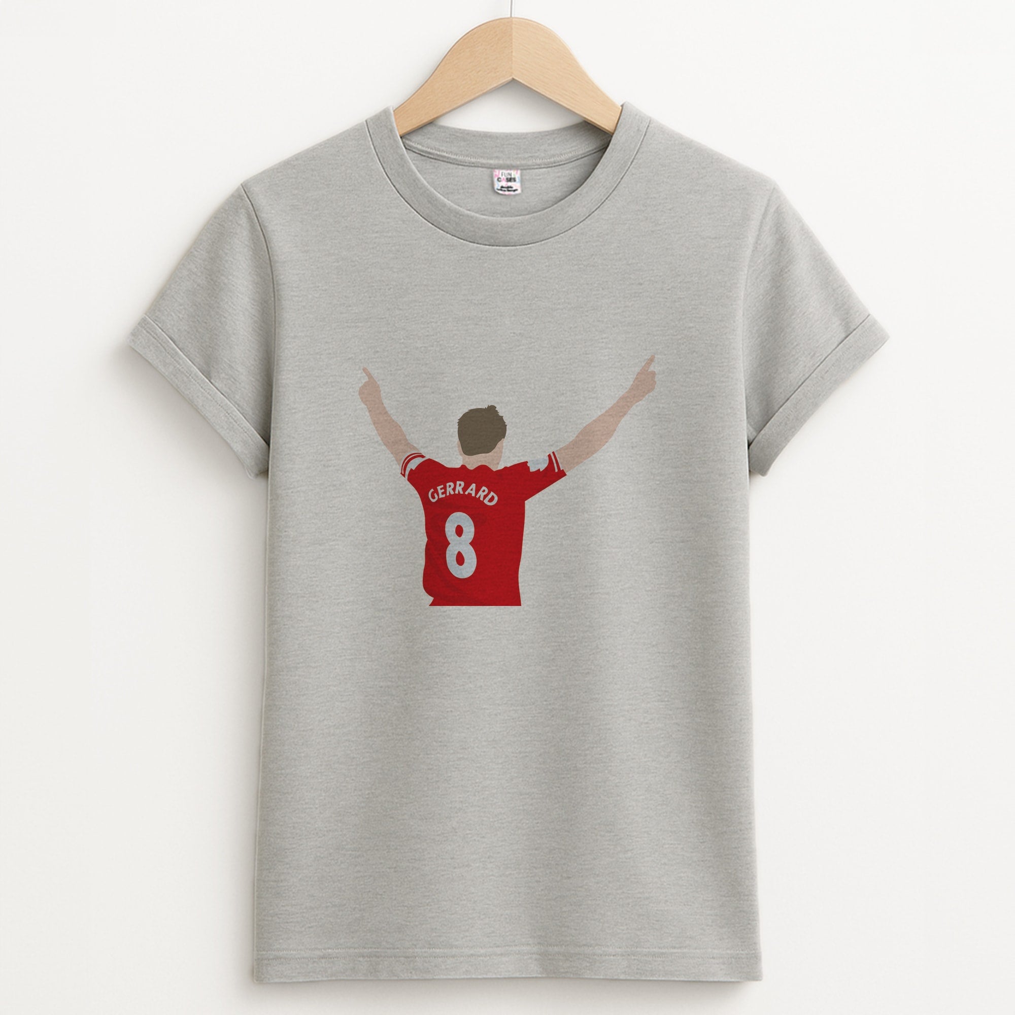 Gerrard - Football Unisex Grey T-Shirt