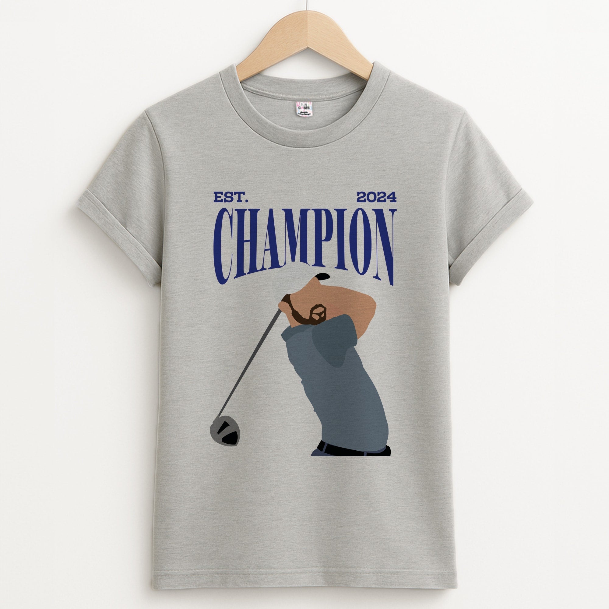 Schauffele Champion 2024 Unisex Grey T-Shirt
