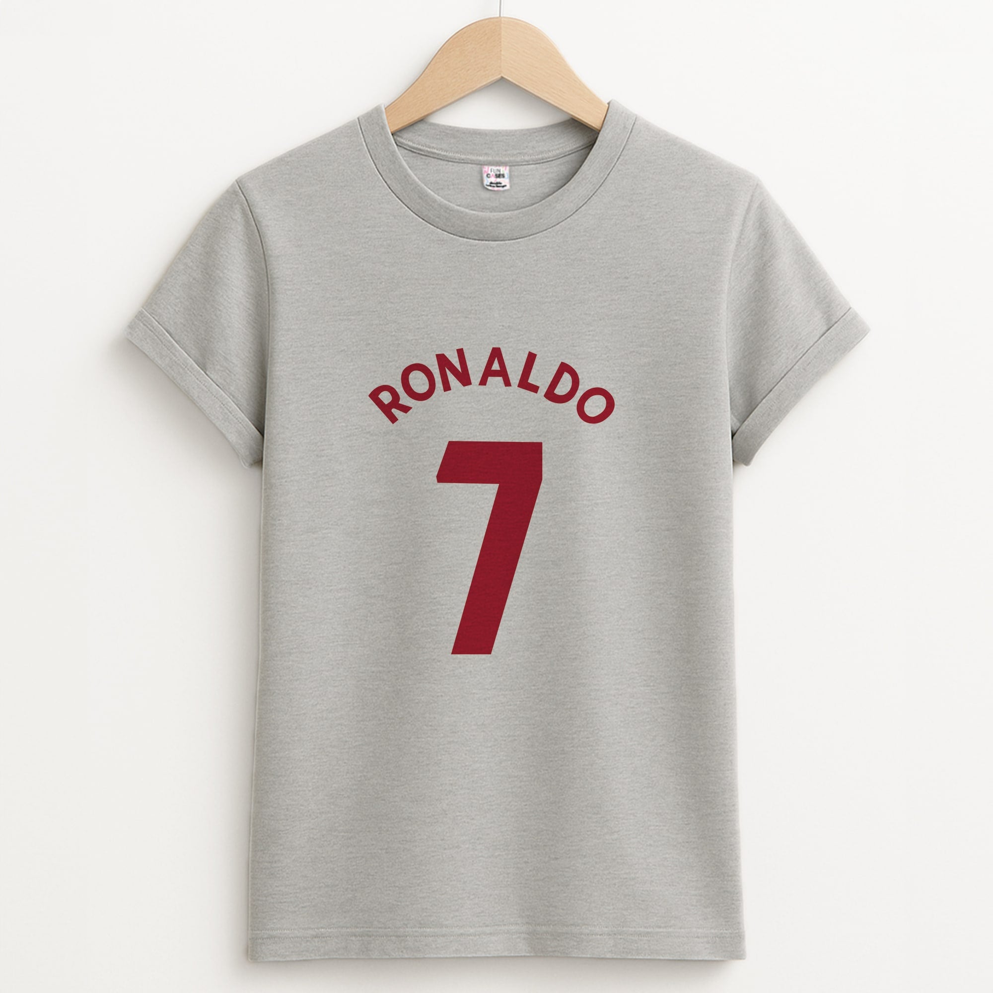 Iconic 7 - Ronaldo Unisex Grey T-Shirt