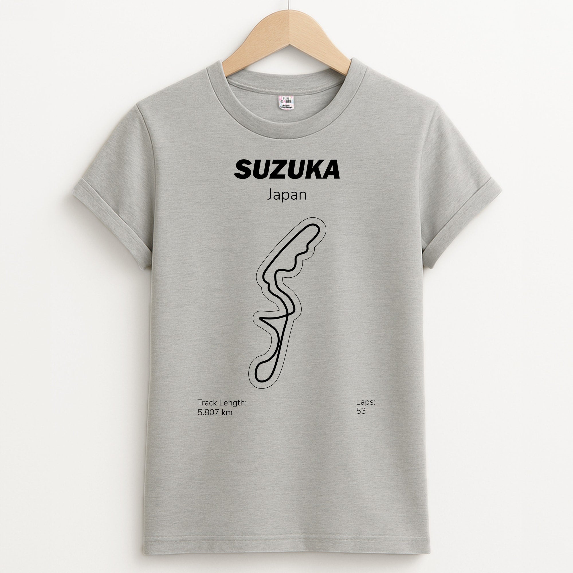 Suzuka Circuit Unisex Grey T-Shirt