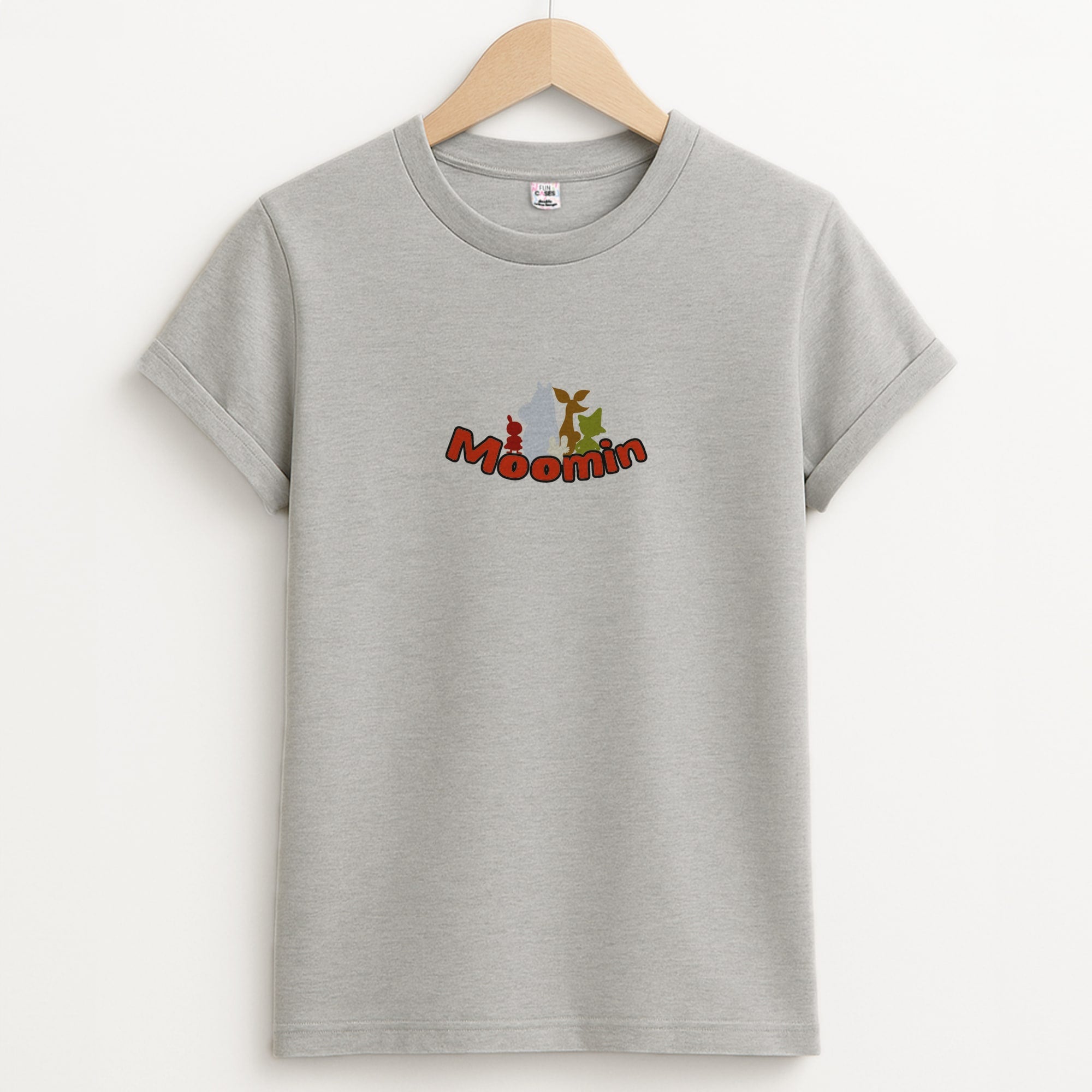 Moom Text Unisex Grey T-Shirt