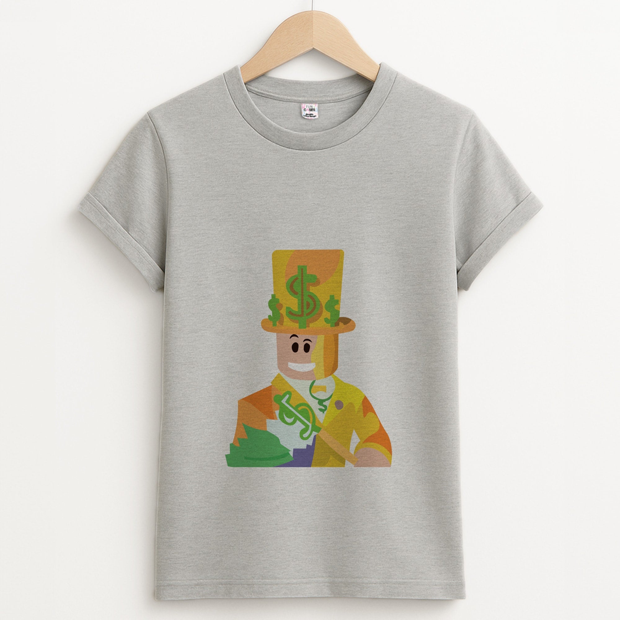Character Money Unisex Grey T-Shirt
