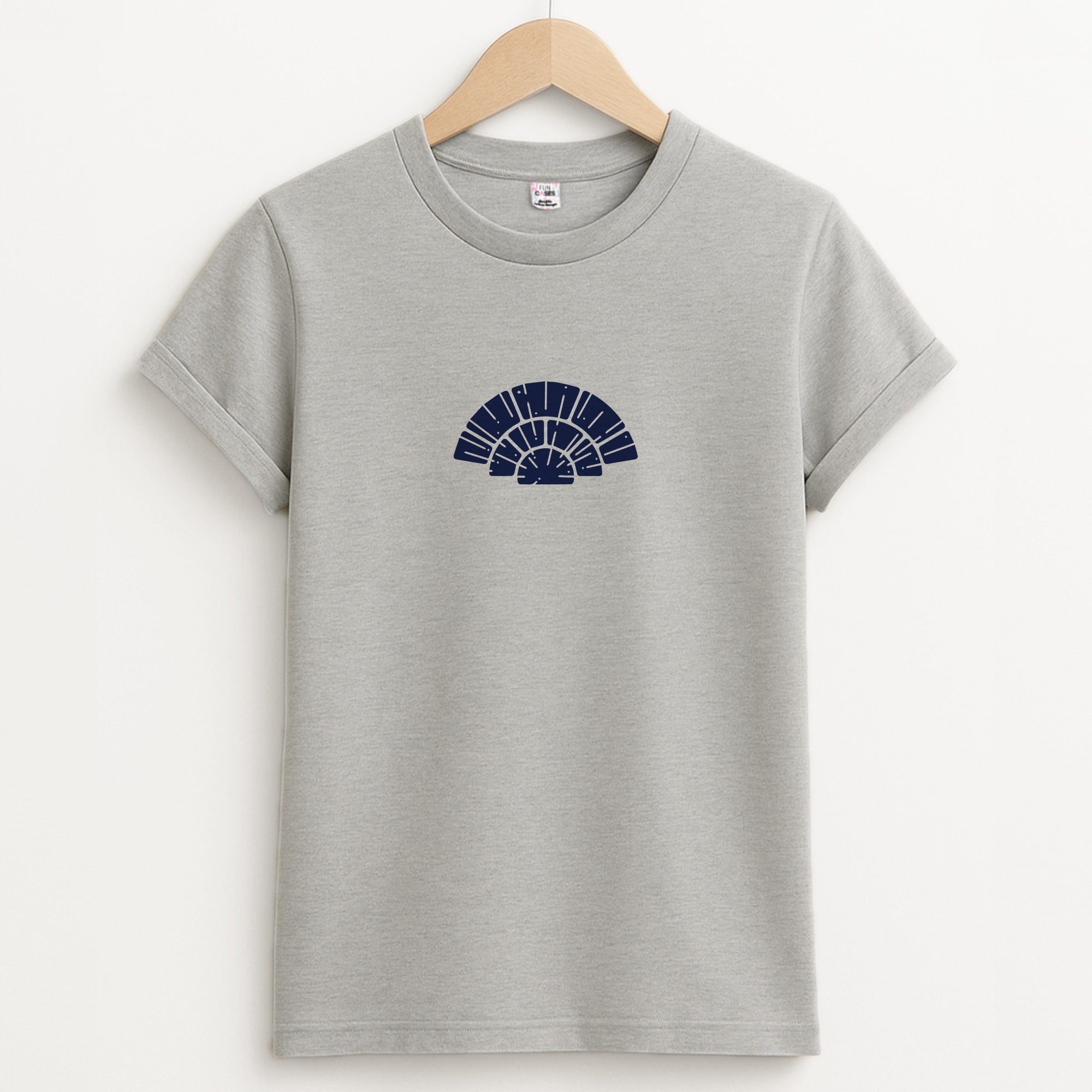 Blue Design Unisex Grey T-Shirt