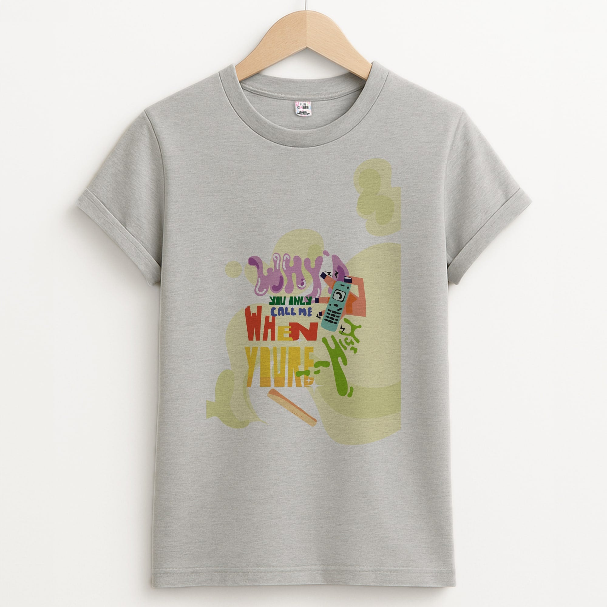 Why'd you only call me when you're high - Arctic Monkeys Unisex Grey T-Shirt