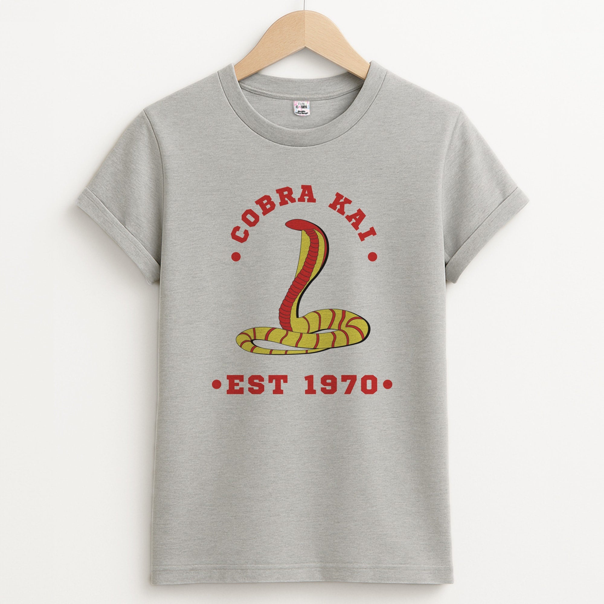 Snake Est 1970 Unisex Grey T-Shirt