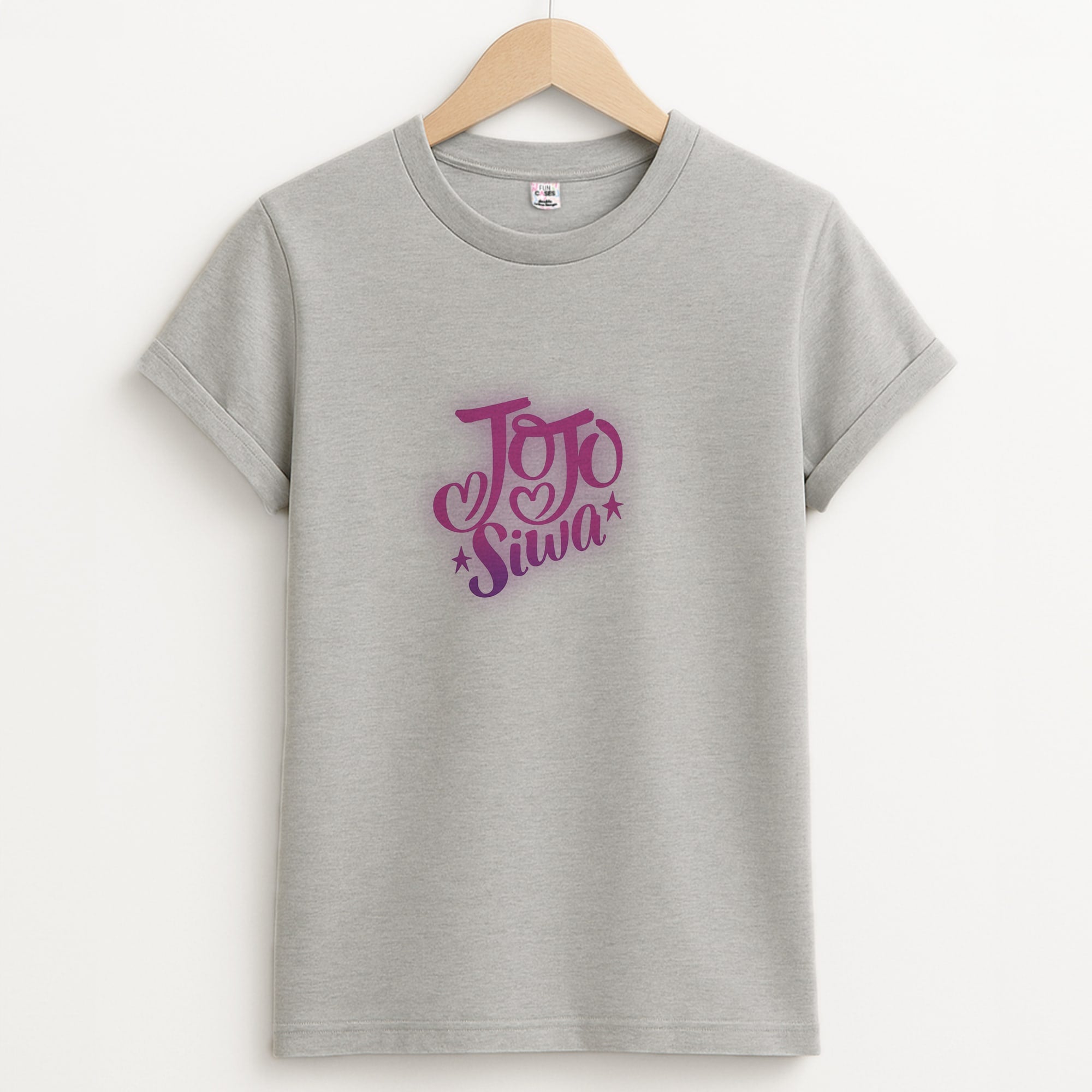 JoJo Siwa Love Heart Unisex Grey T-Shirt