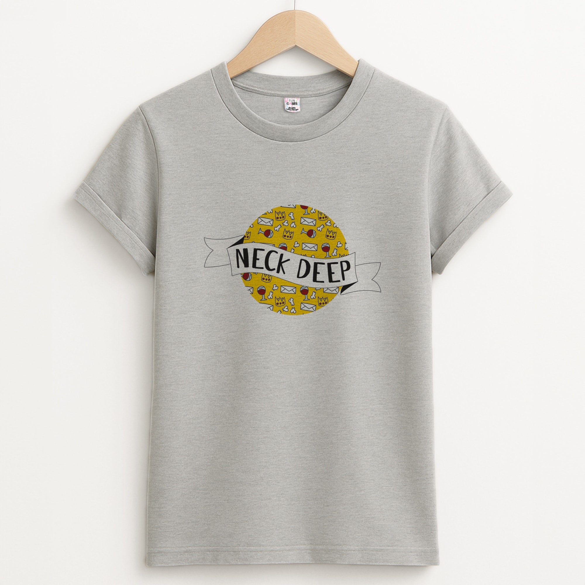 Neck Deep - Festival Unisex Grey T-Shirt