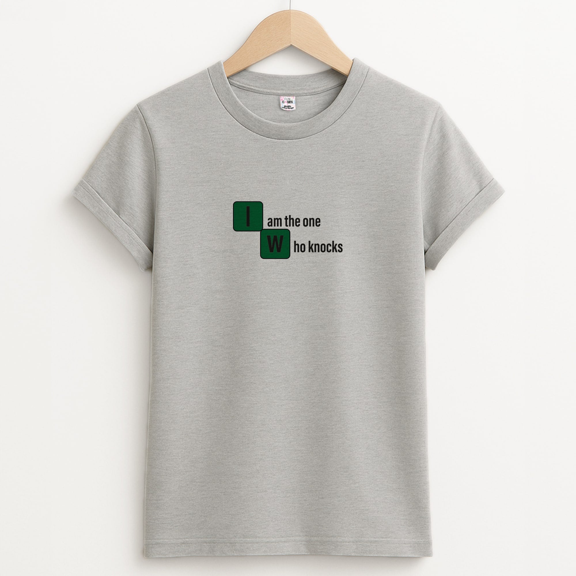 I Am The One Who Knocks Unisex Grey T-Shirt