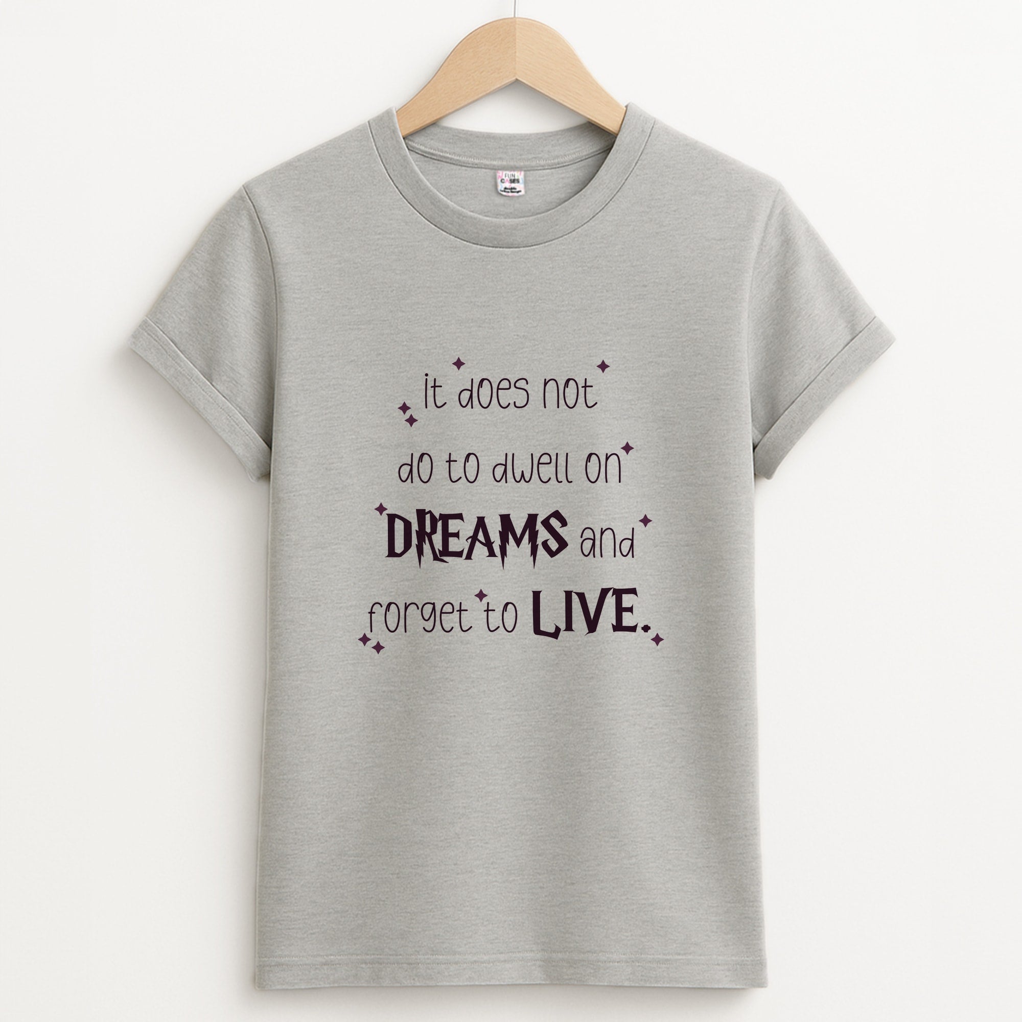 It Does Not To Dwell Unisex Grey T-Shirt