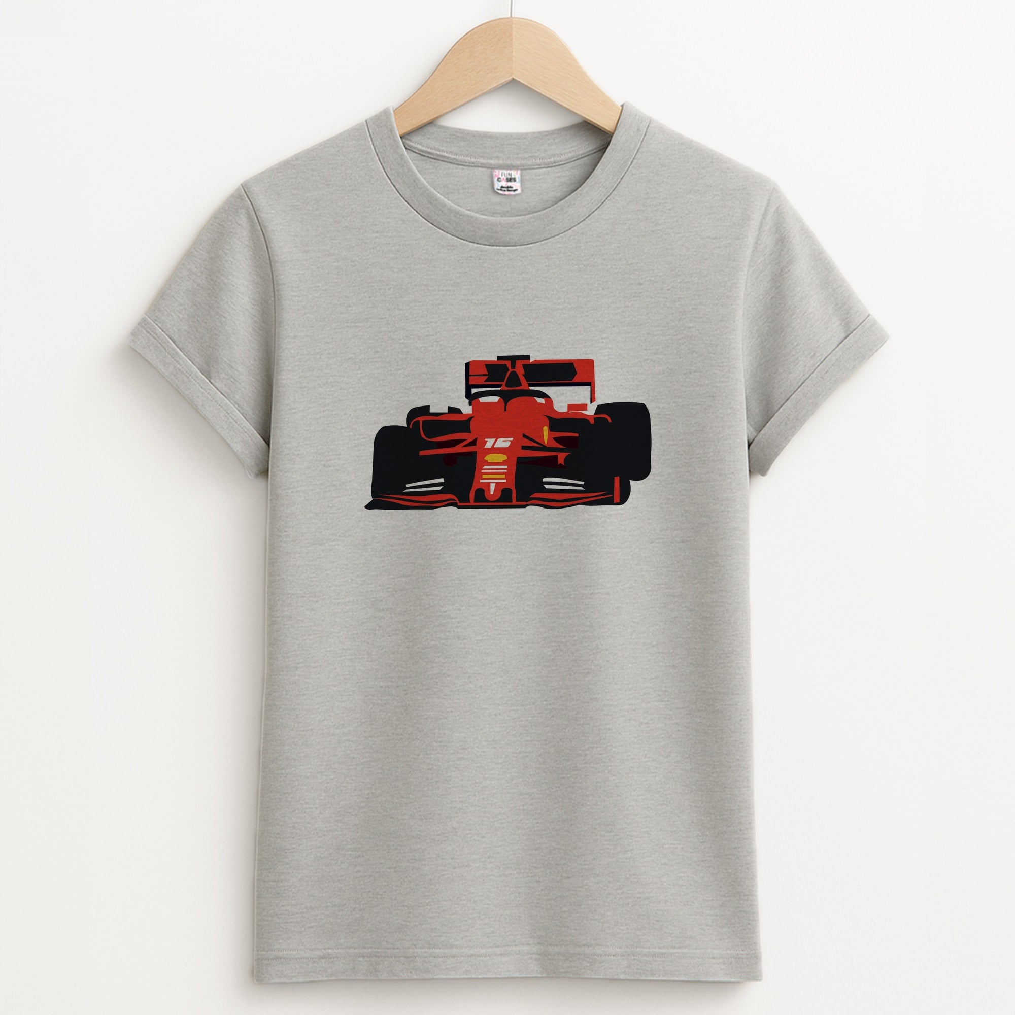 F1 Car Unisex Grey T-Shirt