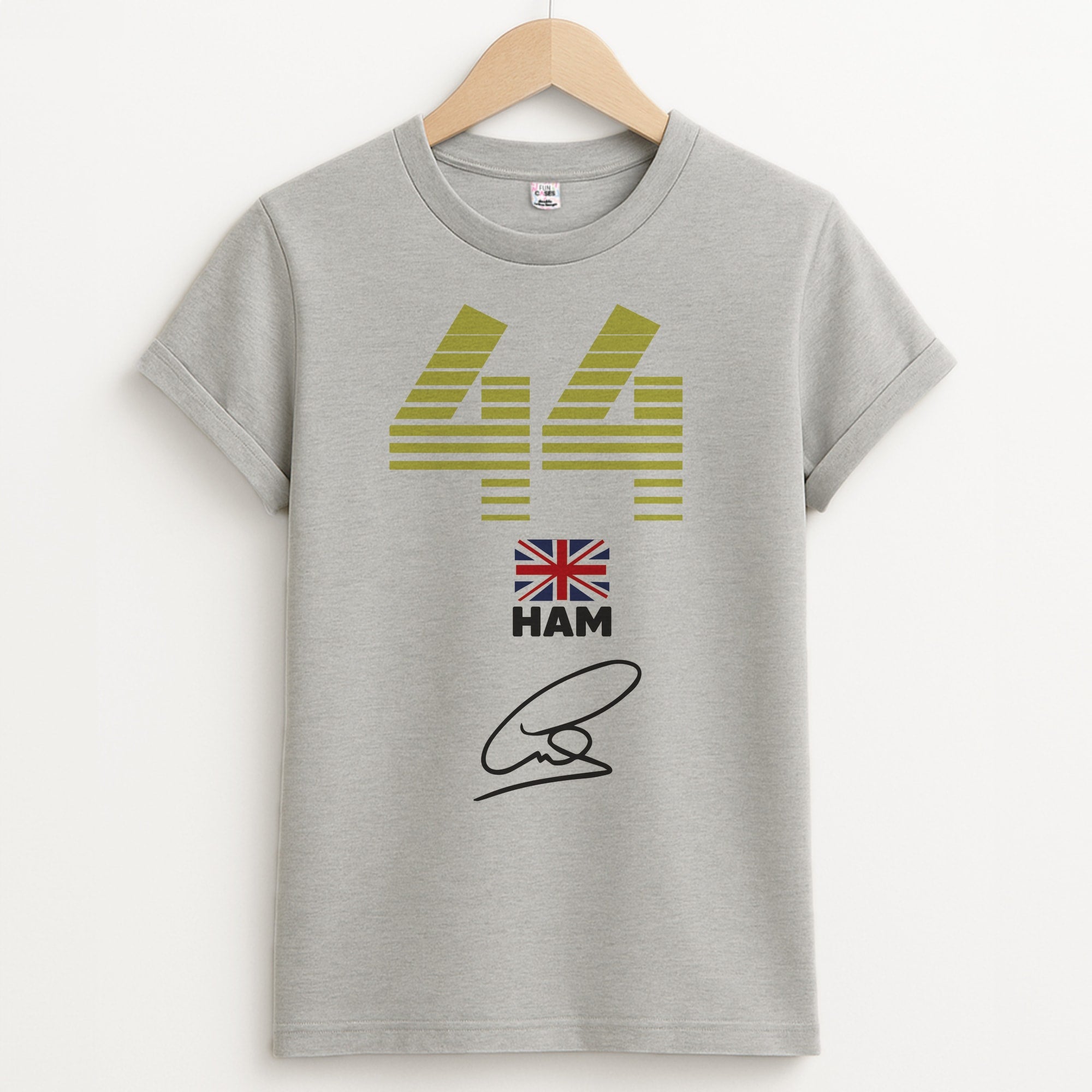 Lewis Hamilton - F1 Unisex Grey T-Shirt