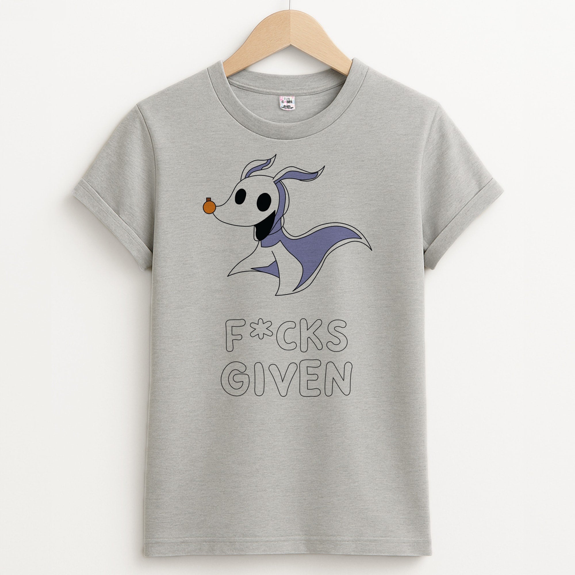 Zero F*cks Unisex Grey T-Shirt