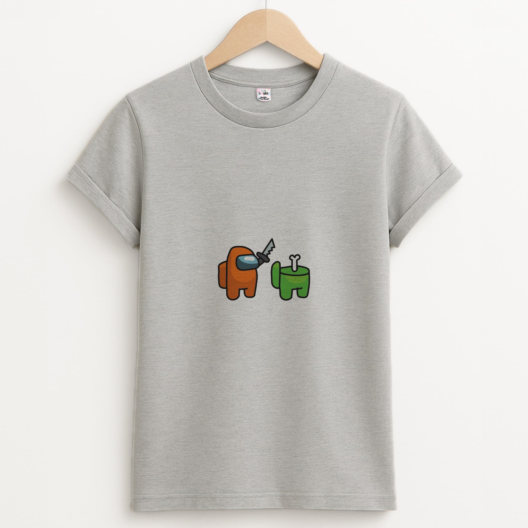 Among Gaming Killed Unisex Grey T-Shirt