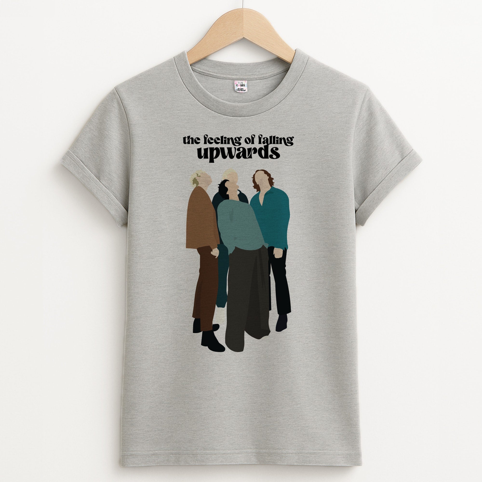 The Feeling Of Falling Upwards Unisex Grey T-Shirt