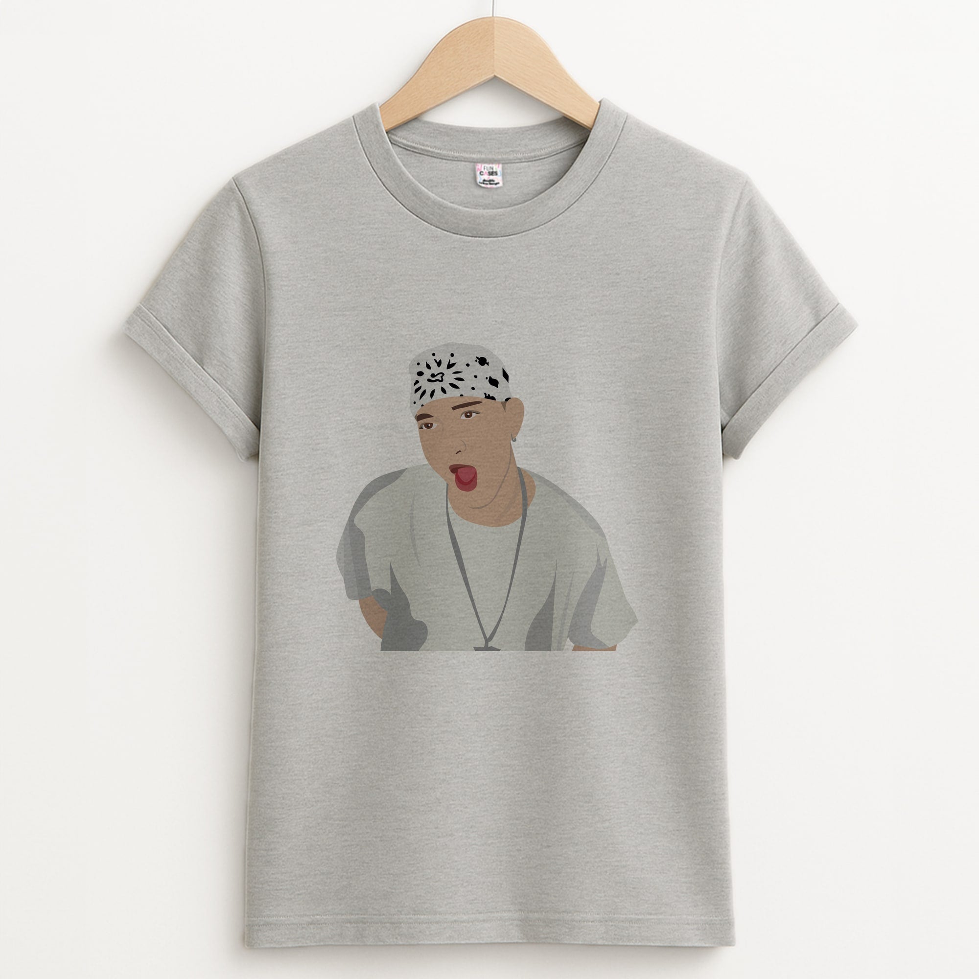 Bandanna Unisex Grey T-Shirt