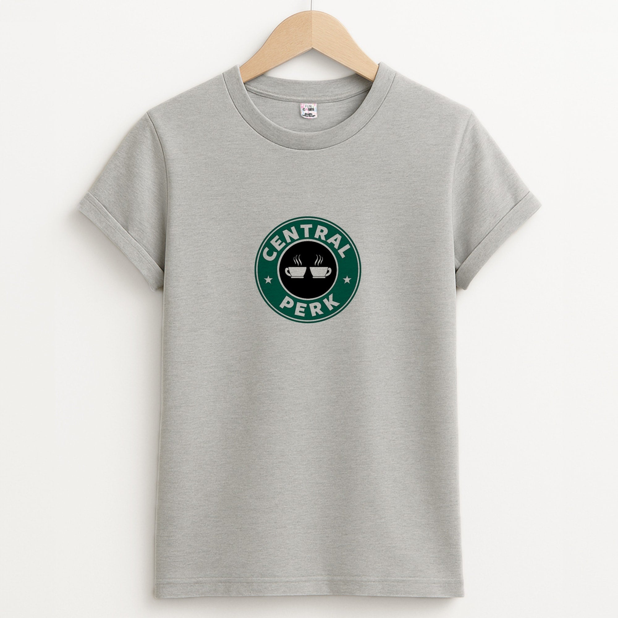 Central Perk - Coffee Logo Unisex Grey T-Shirt