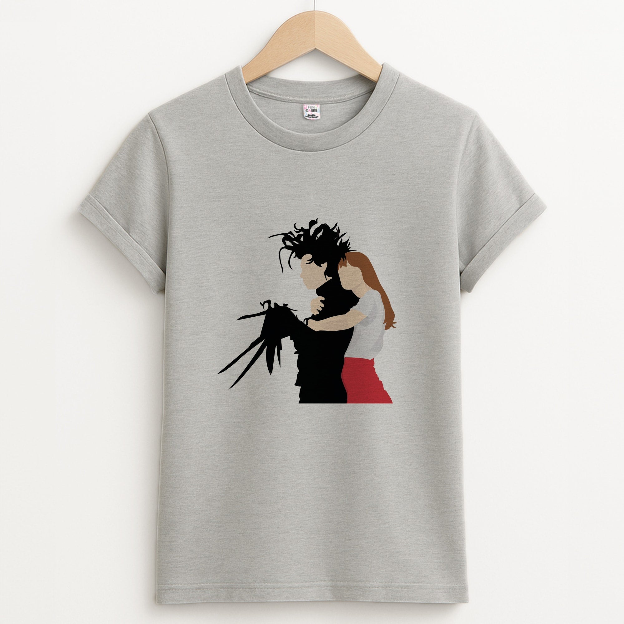 Hug - Scissorhands Unisex Grey T-Shirt