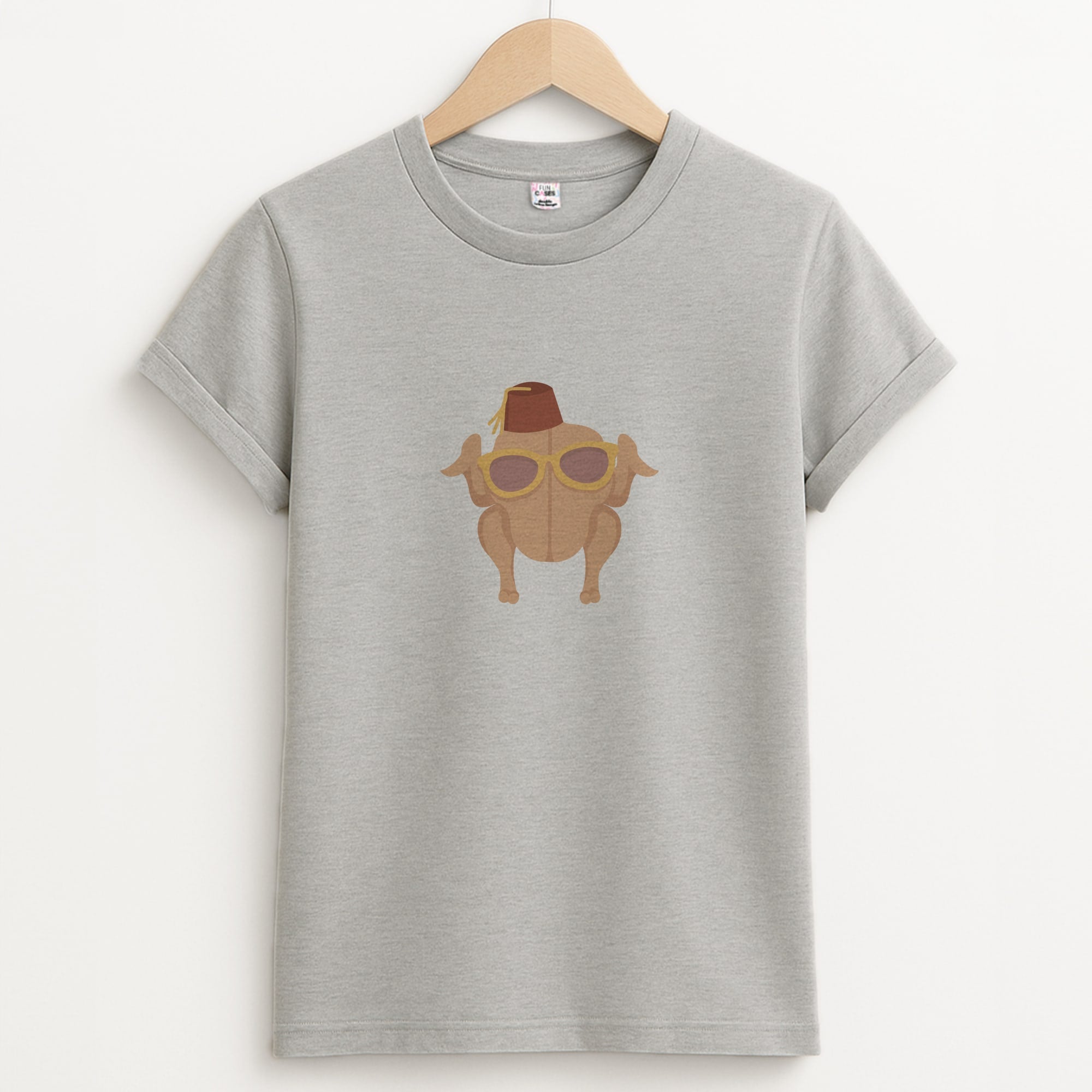Thanksgiving Turkey Unisex Grey T-Shirt