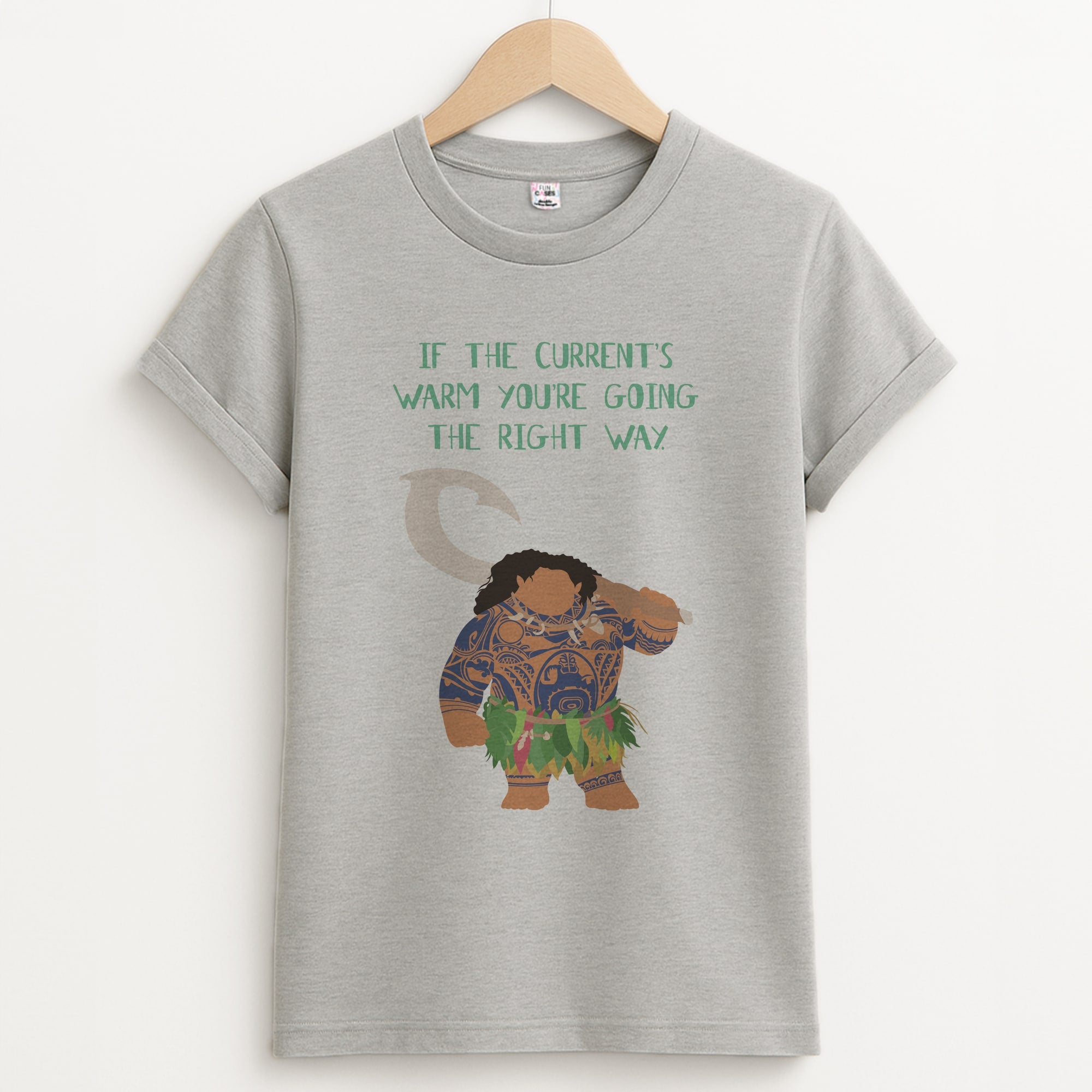 If The Current's Warm Unisex Grey T-Shirt