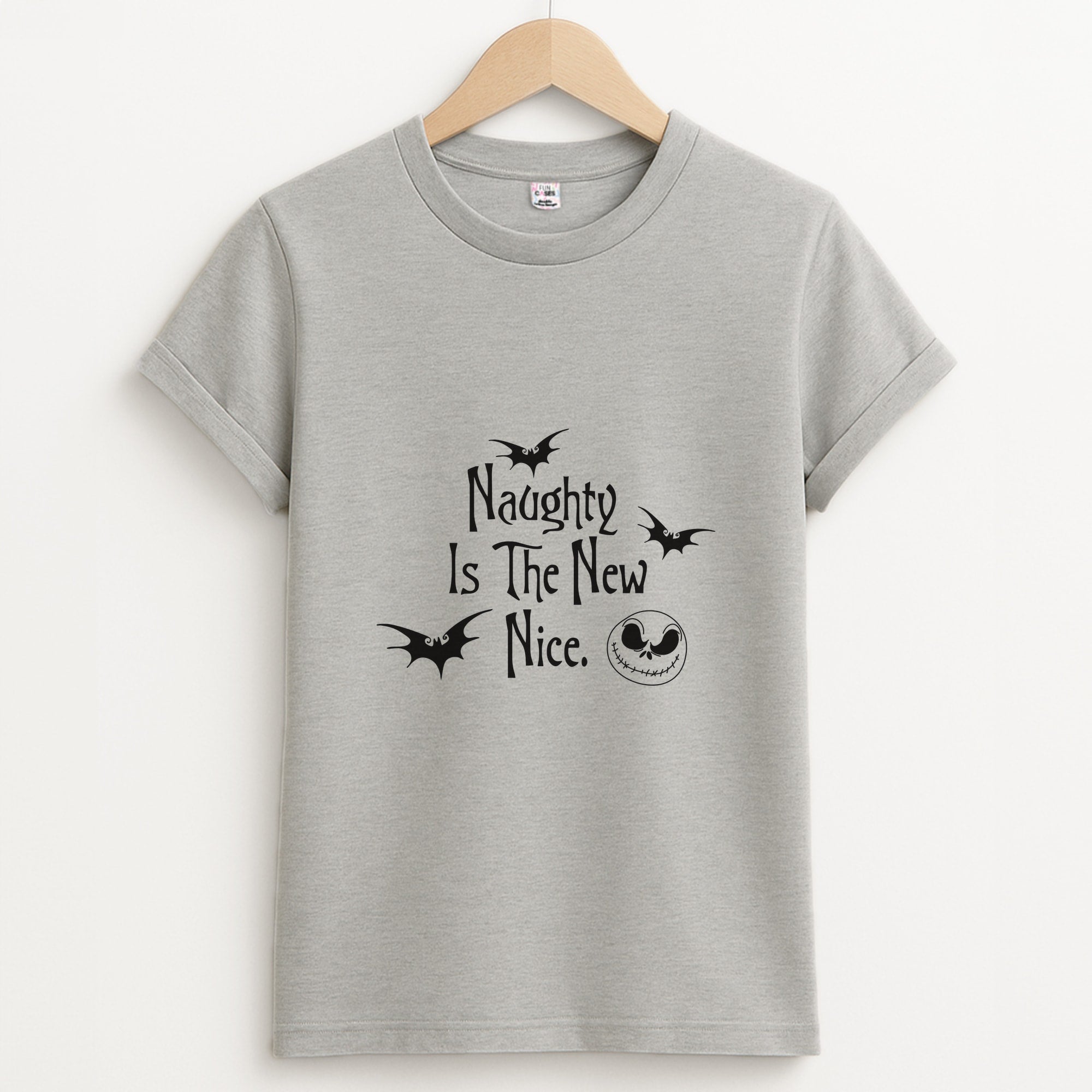 Naughty Is The New Nice Unisex Grey T-Shirt