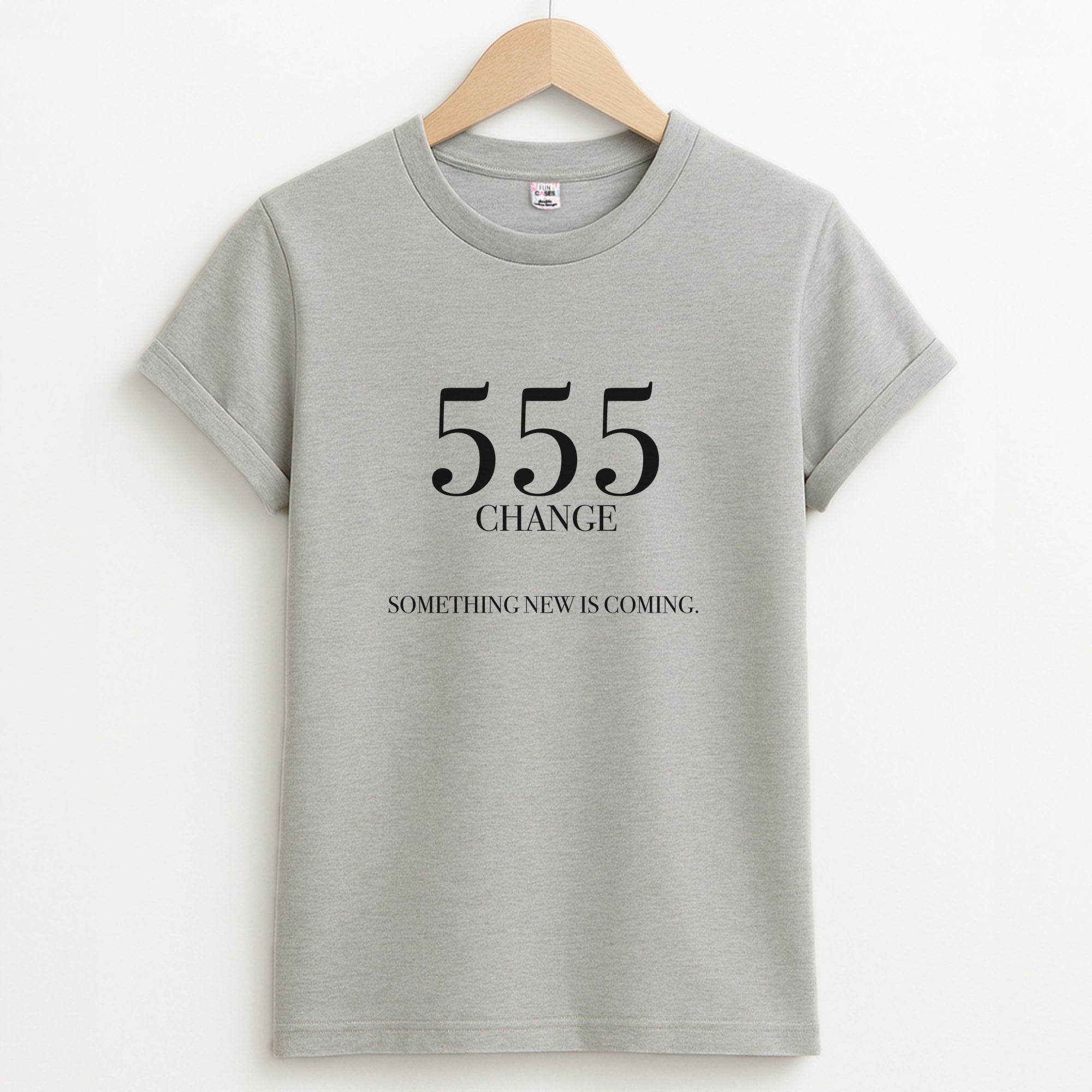 555 - Angel Numbers Unisex Grey T-Shirt