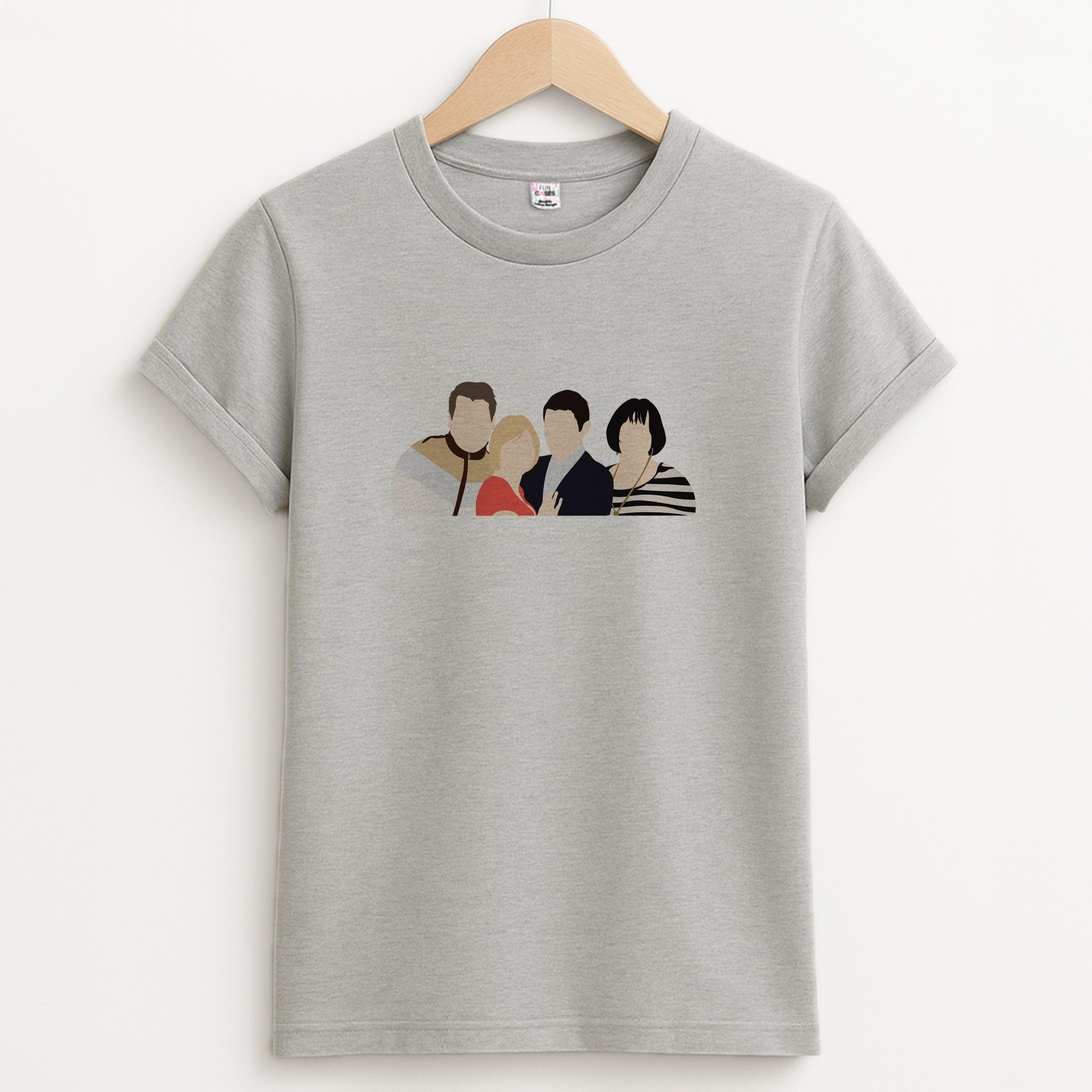 Cast Unisex Grey T-Shirt