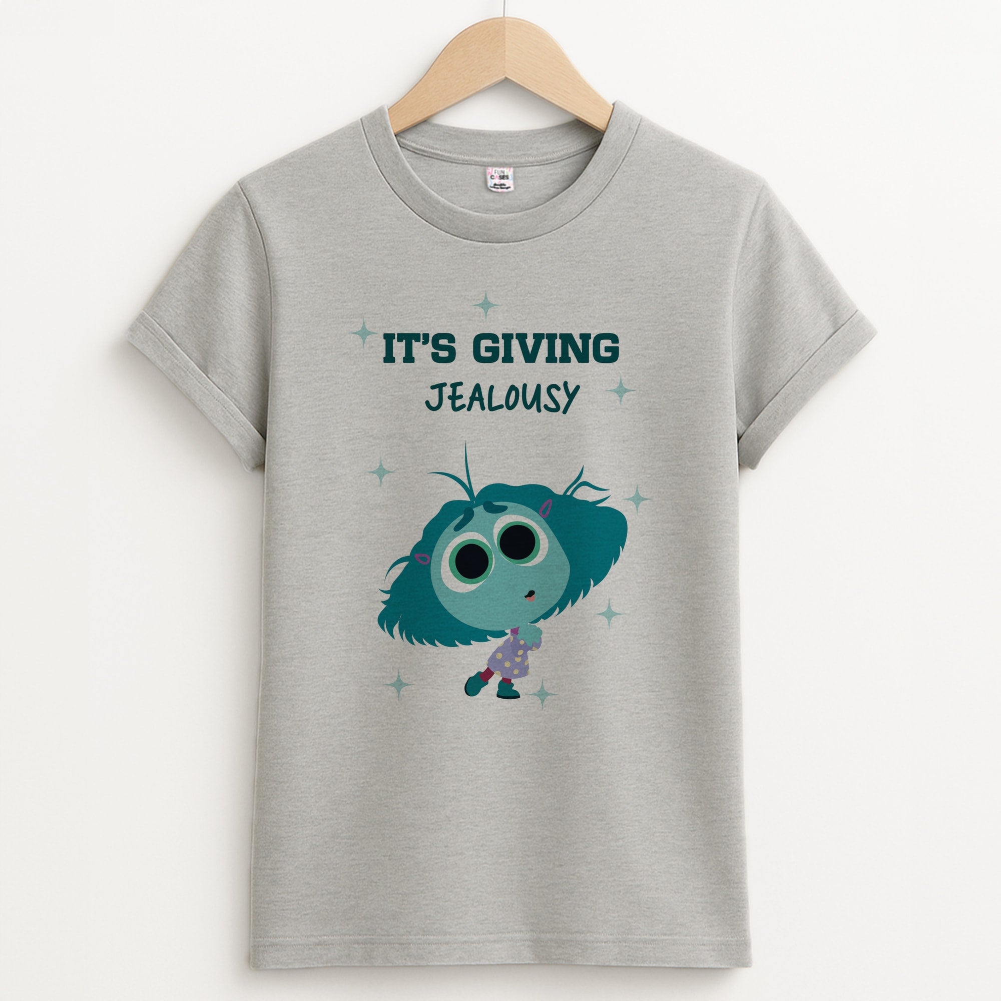 It's Giving Jelousy - Inside Out Unisex Grey T-Shirt