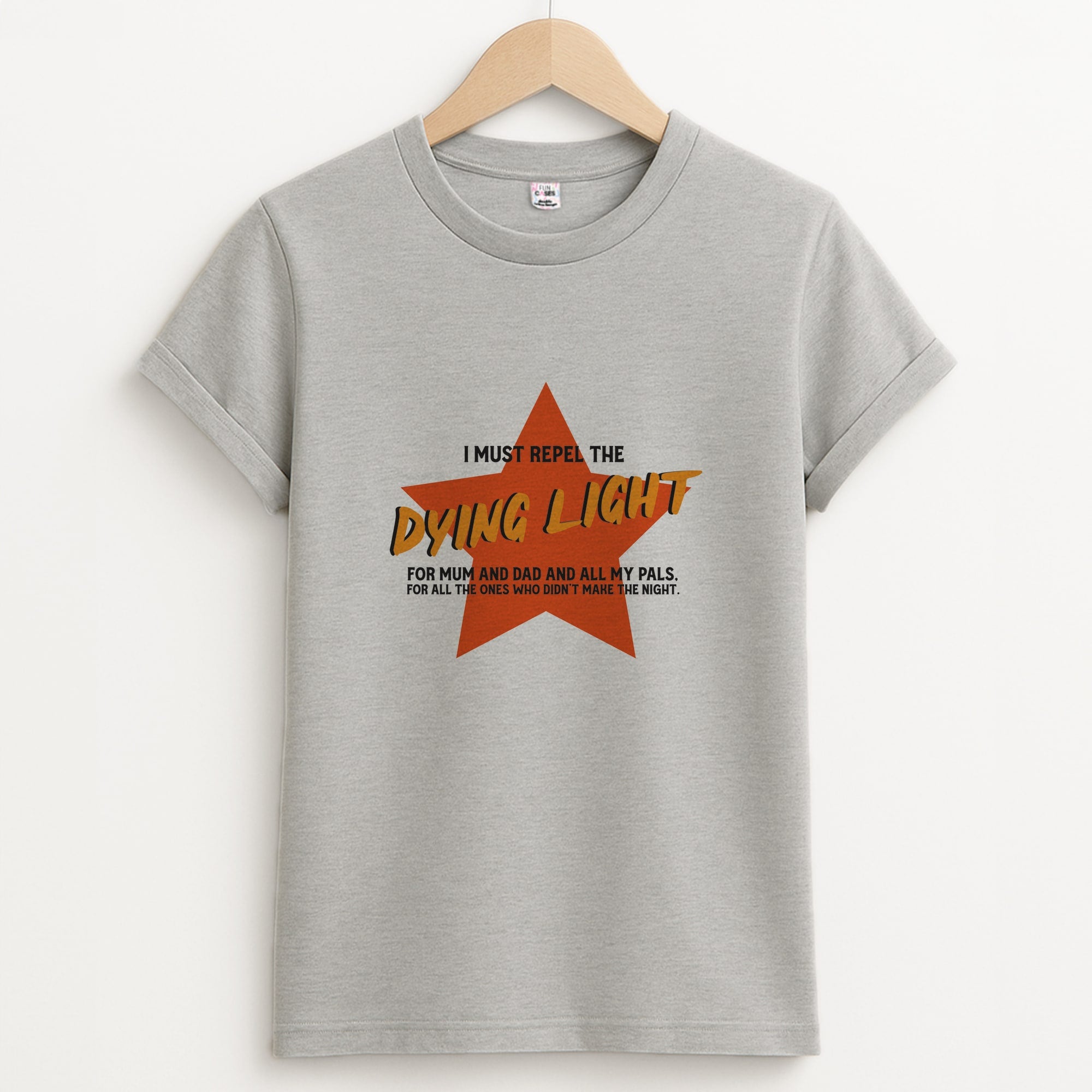 I Must Repel The Dying Light - Fender Unisex Grey T-Shirt