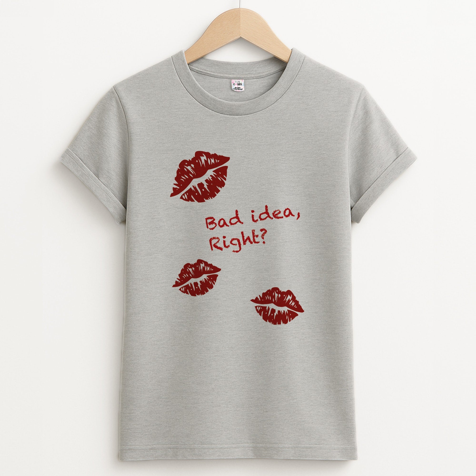 Bad Idea, Right? - Olivia Unisex Grey T-Shirt