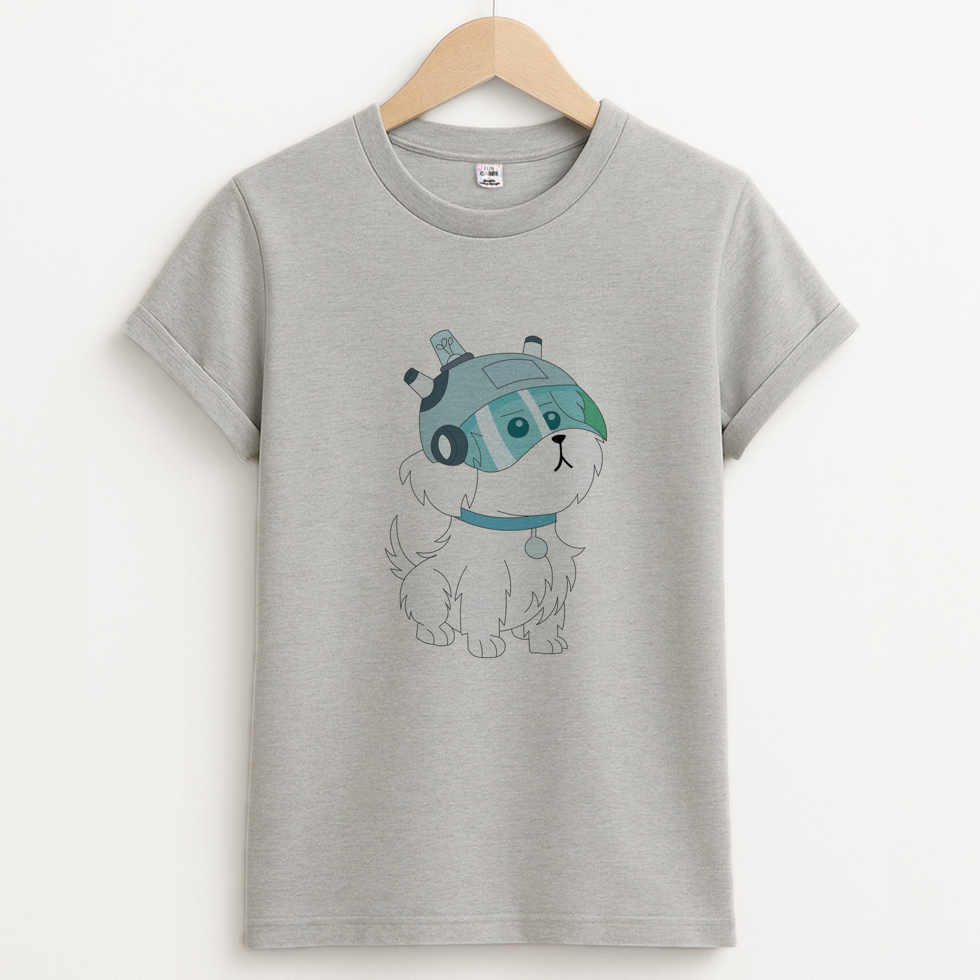 Space Dog - RAM Unisex Grey T-Shirt