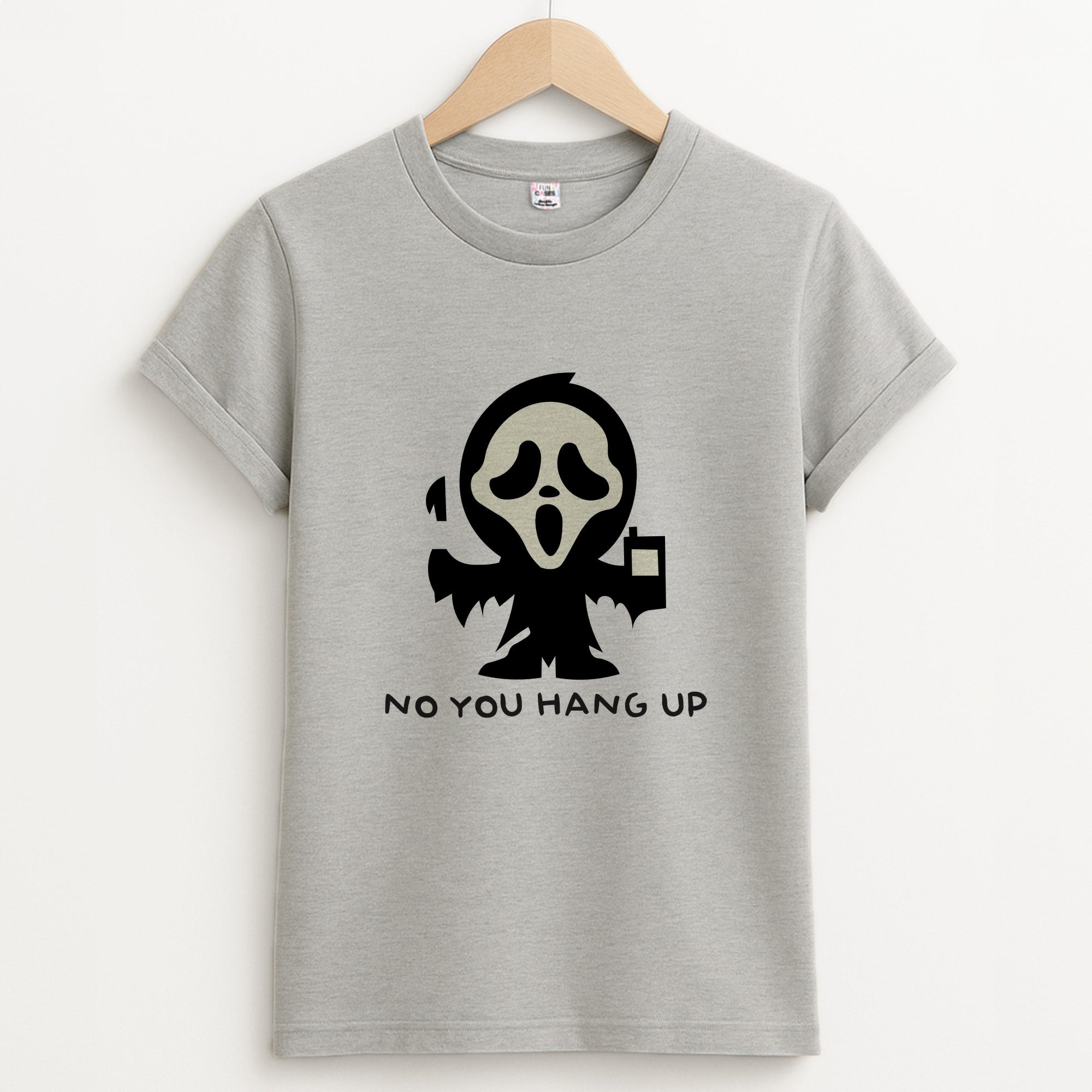 Baby Ghostface - Scream Unisex Grey T-Shirt