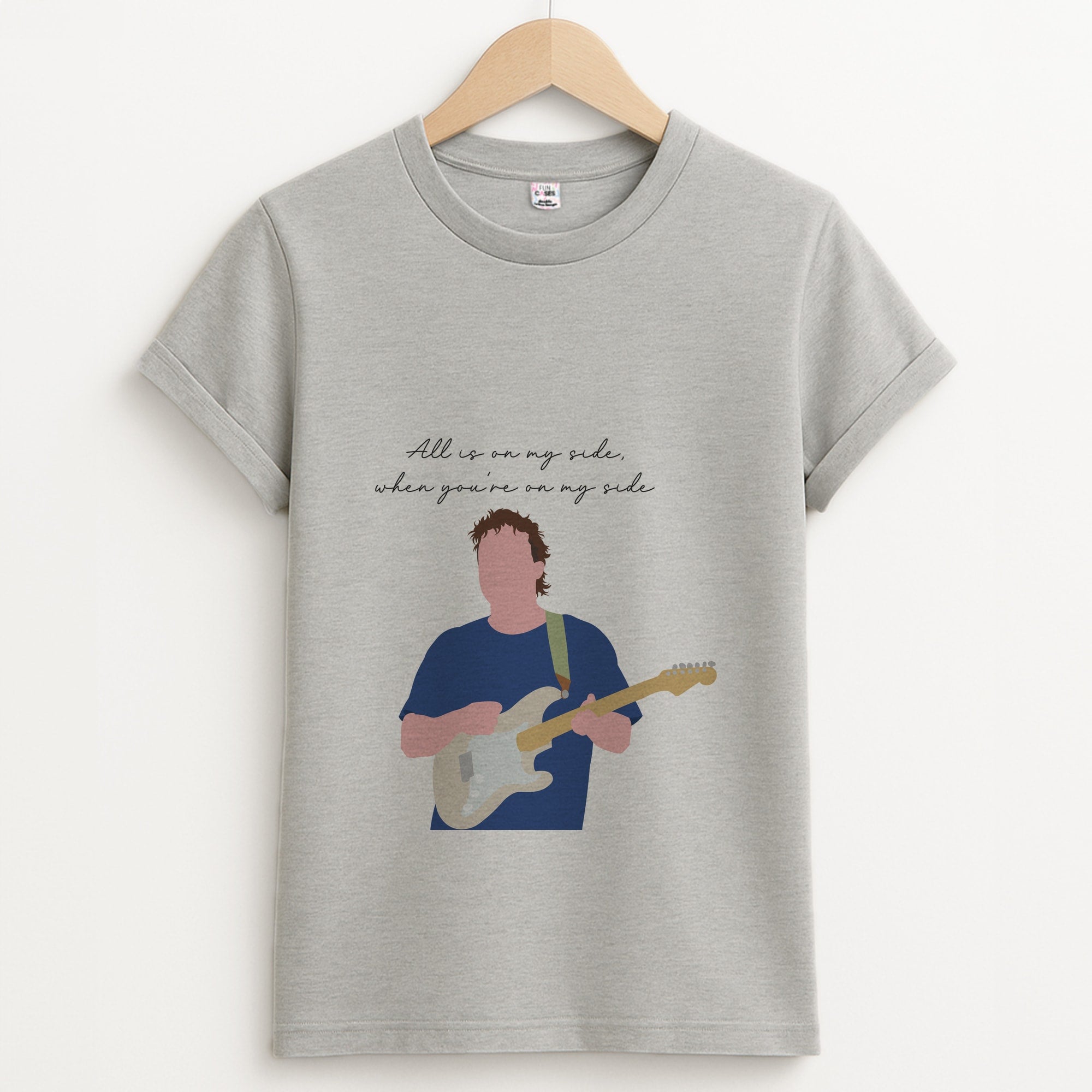 All Is On My Side Pink Unisex Grey T-Shirt