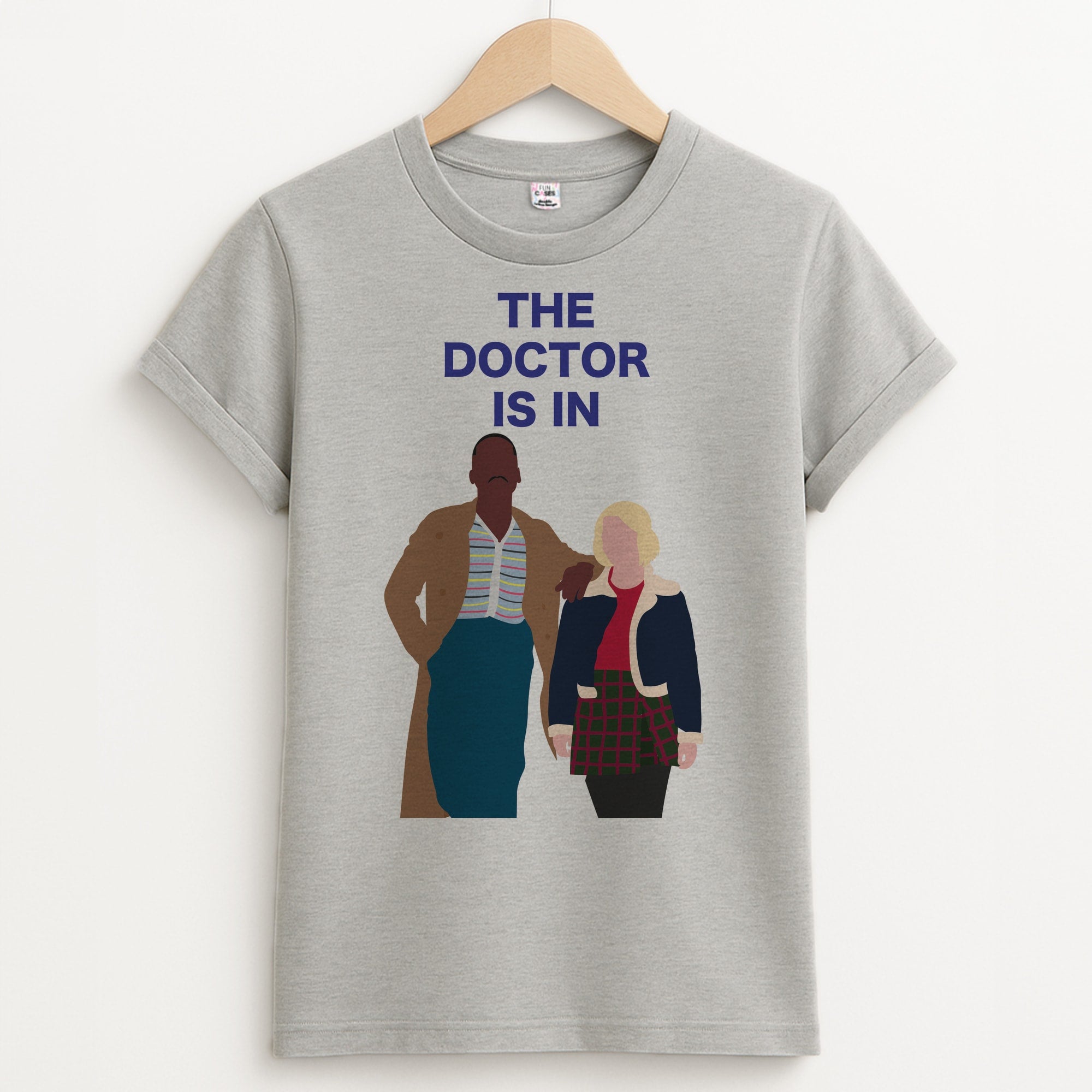 The Doctor Is In - Doctor Who Unisex Grey T-Shirt