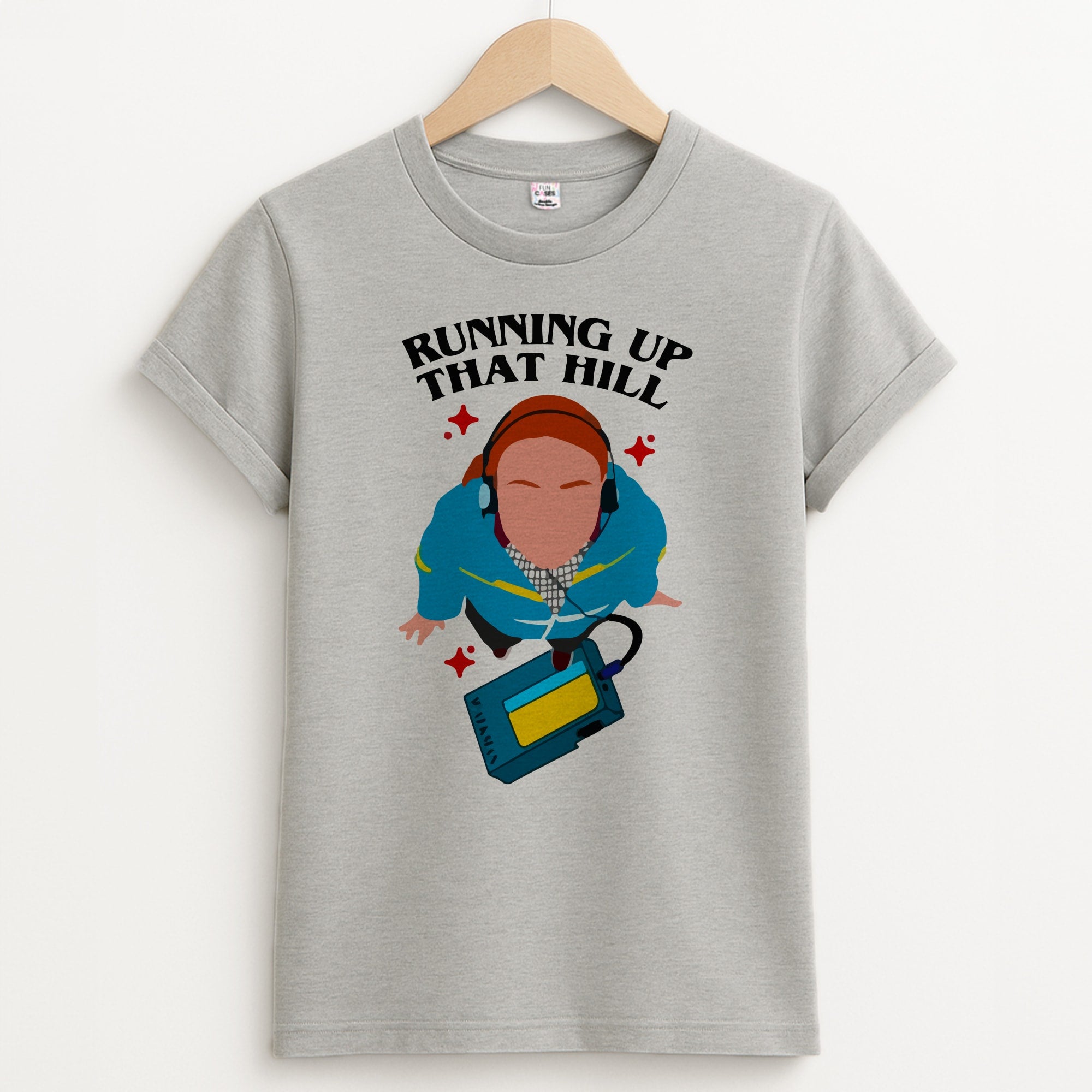 Running Up That Hill Unisex Grey T-Shirt