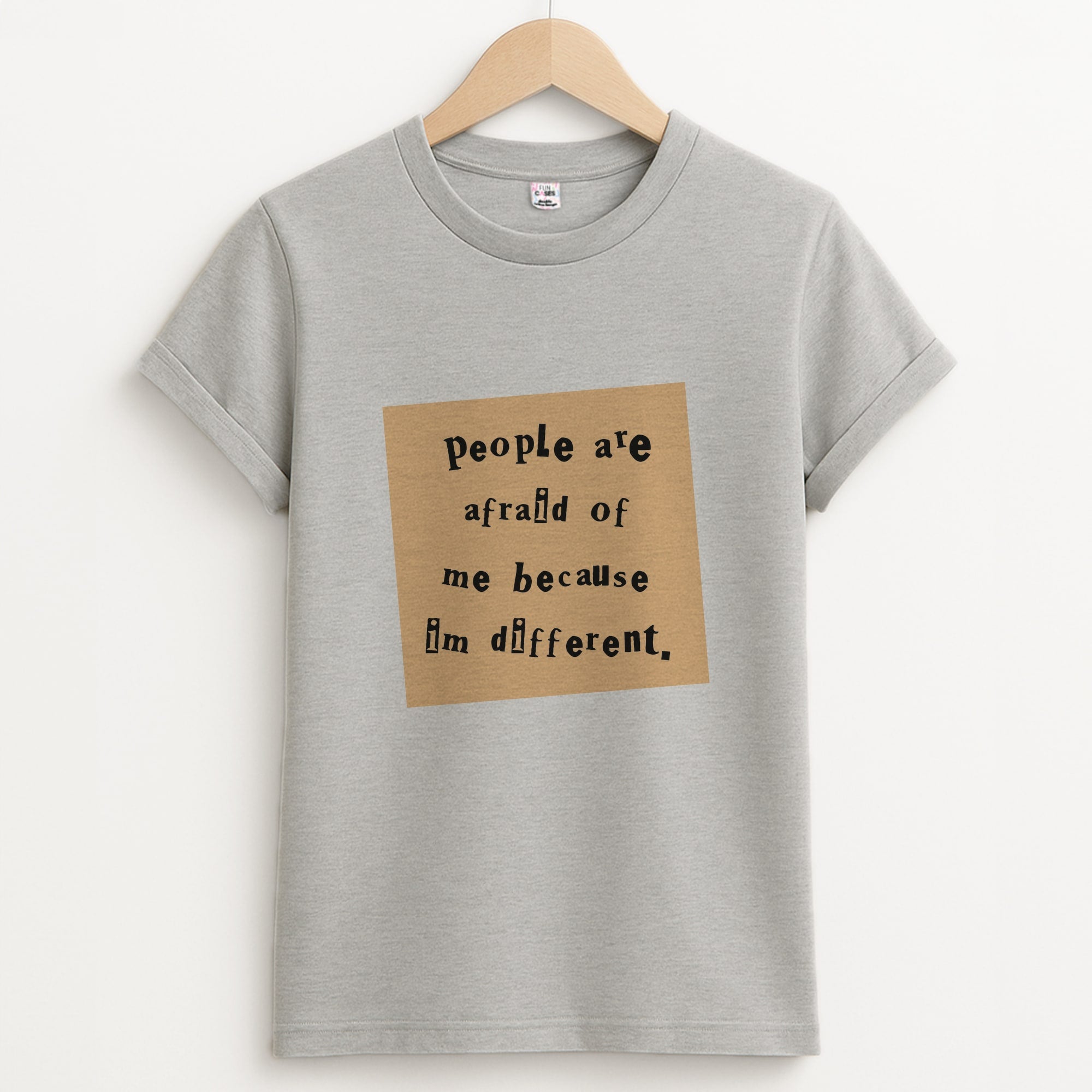 People Are Afraid Of Me - Scissorhands Unisex Grey T-Shirt