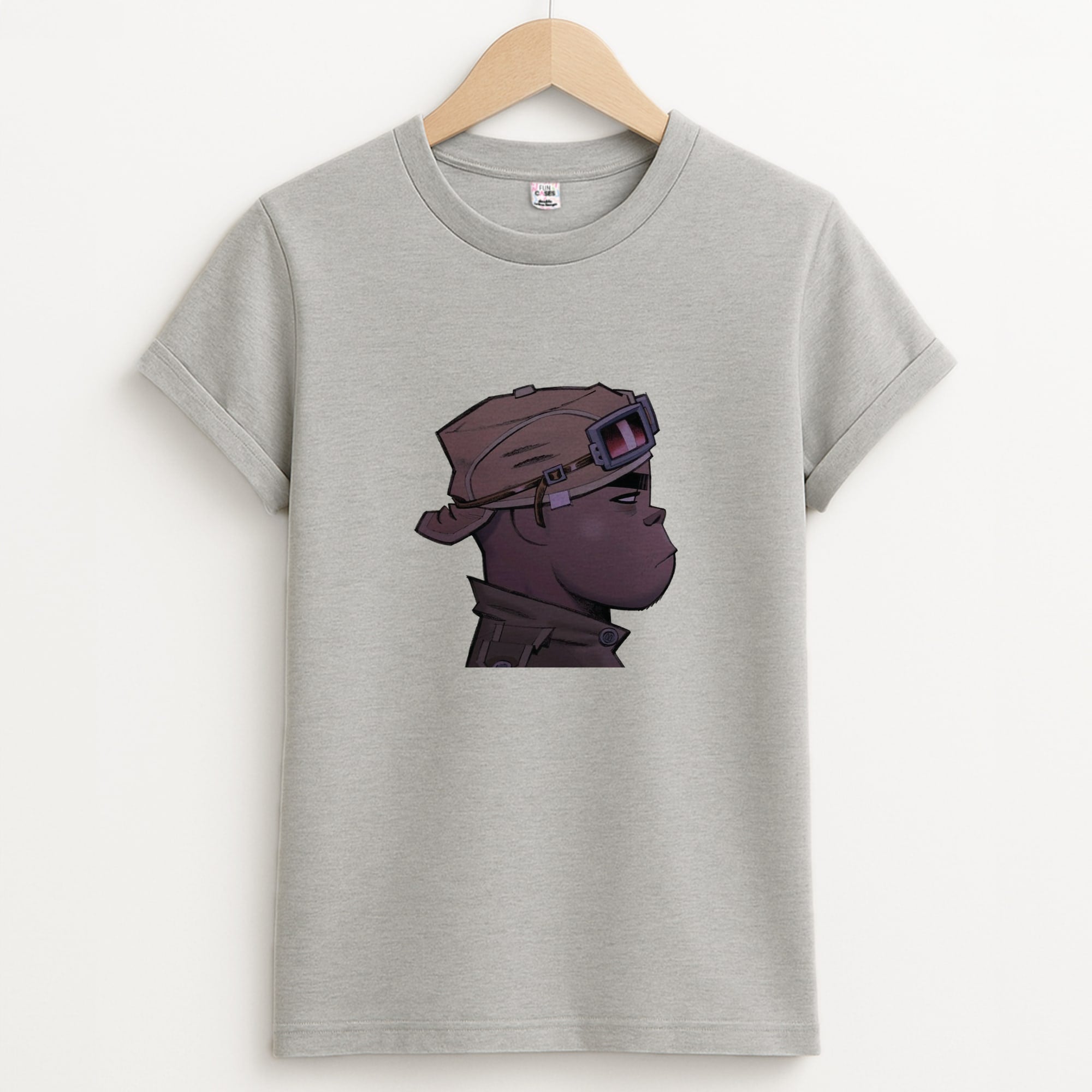 Purple 2d Unisex Grey T-Shirt