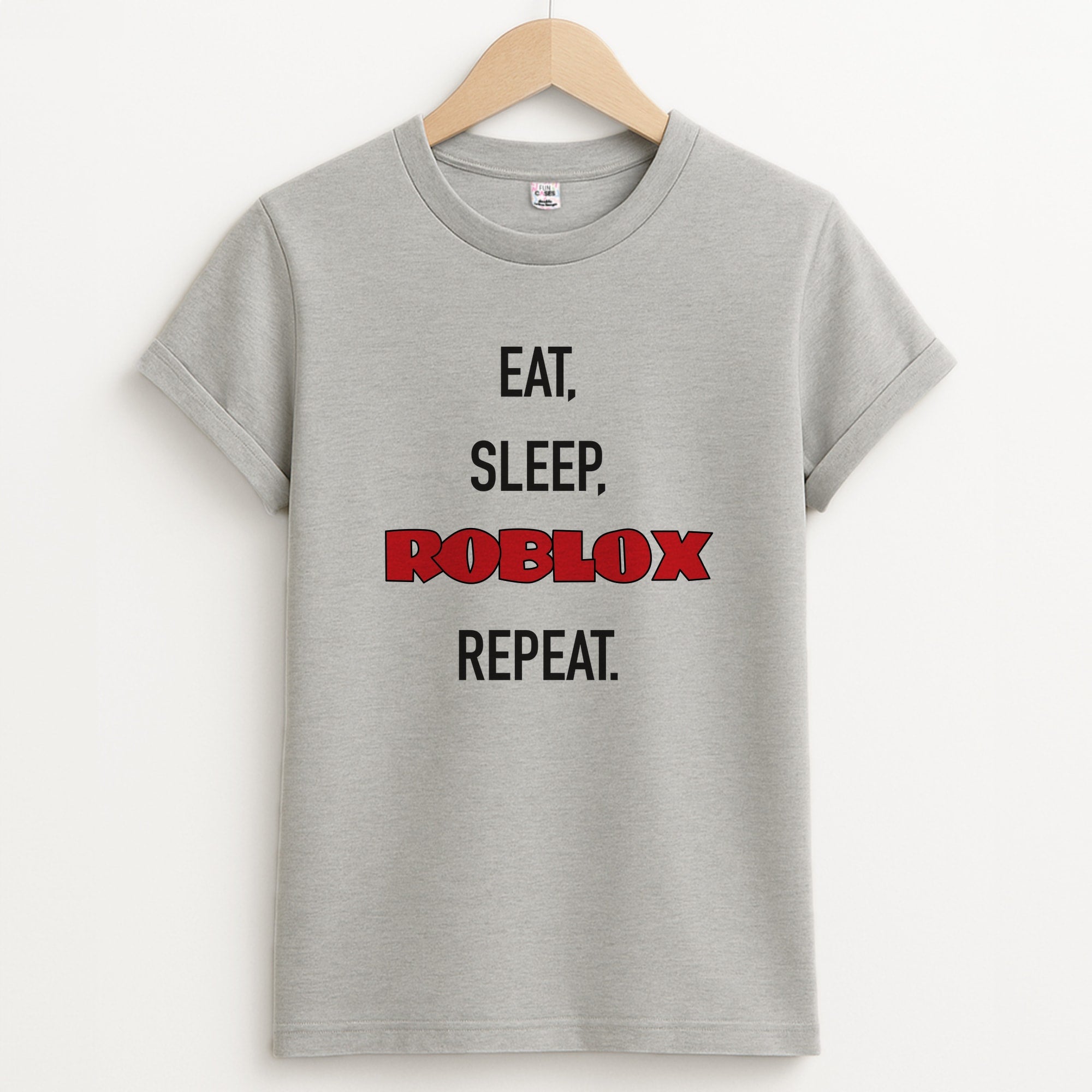 Eat, sleep, repeat Unisex Grey T-Shirt