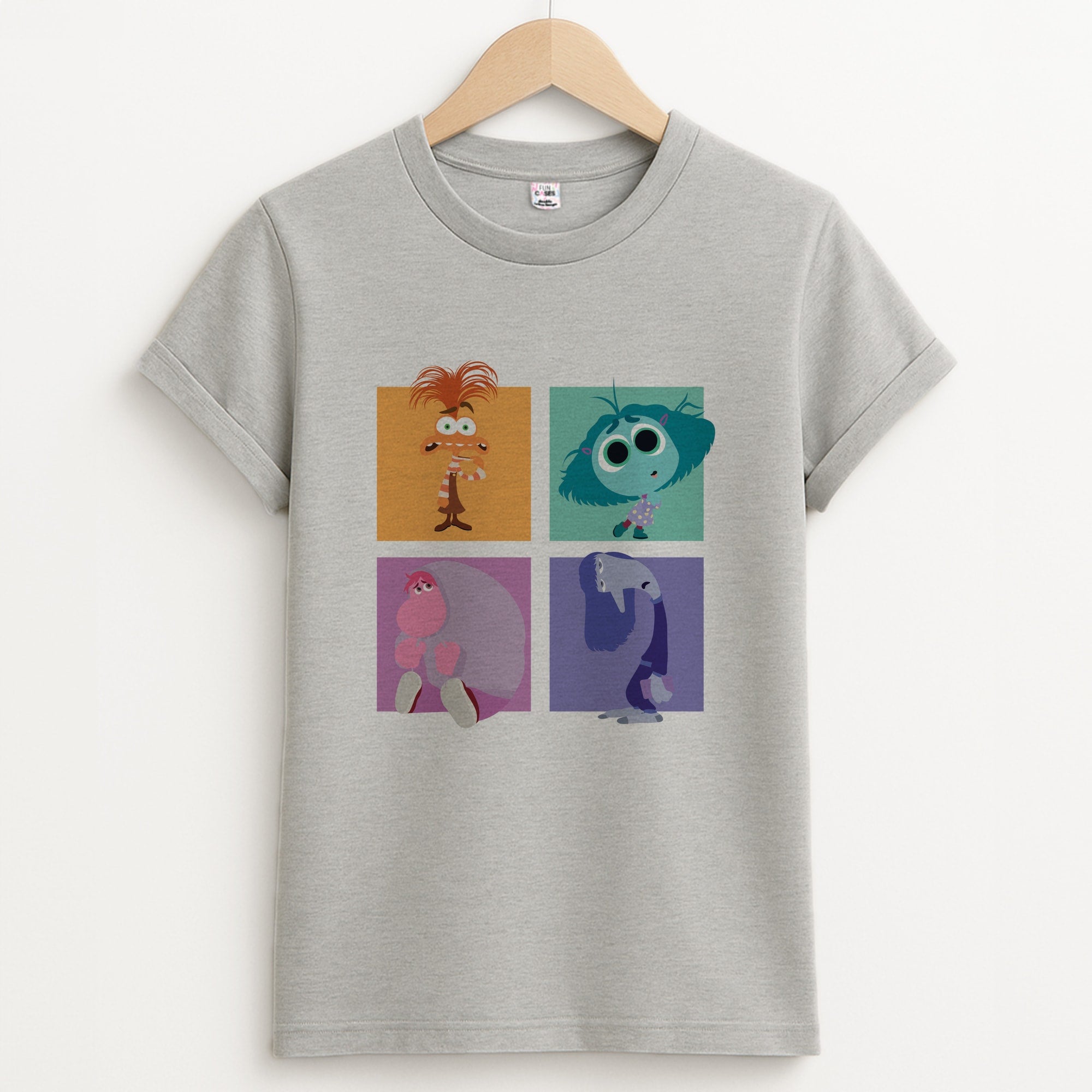 Cast - Inside Out Unisex Grey T-Shirt