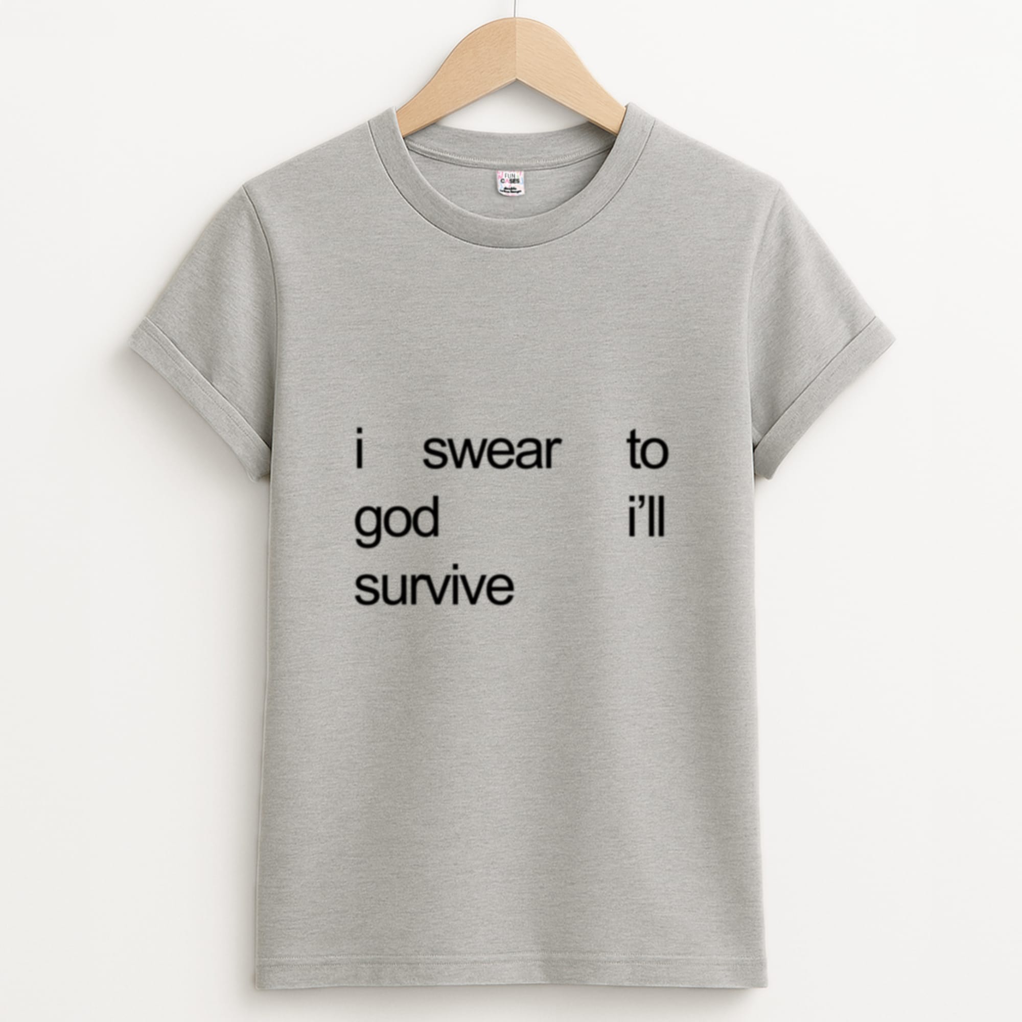 I Swear To God I'll Survive - Lewis Capaldi Grey Unisex T-Shirt