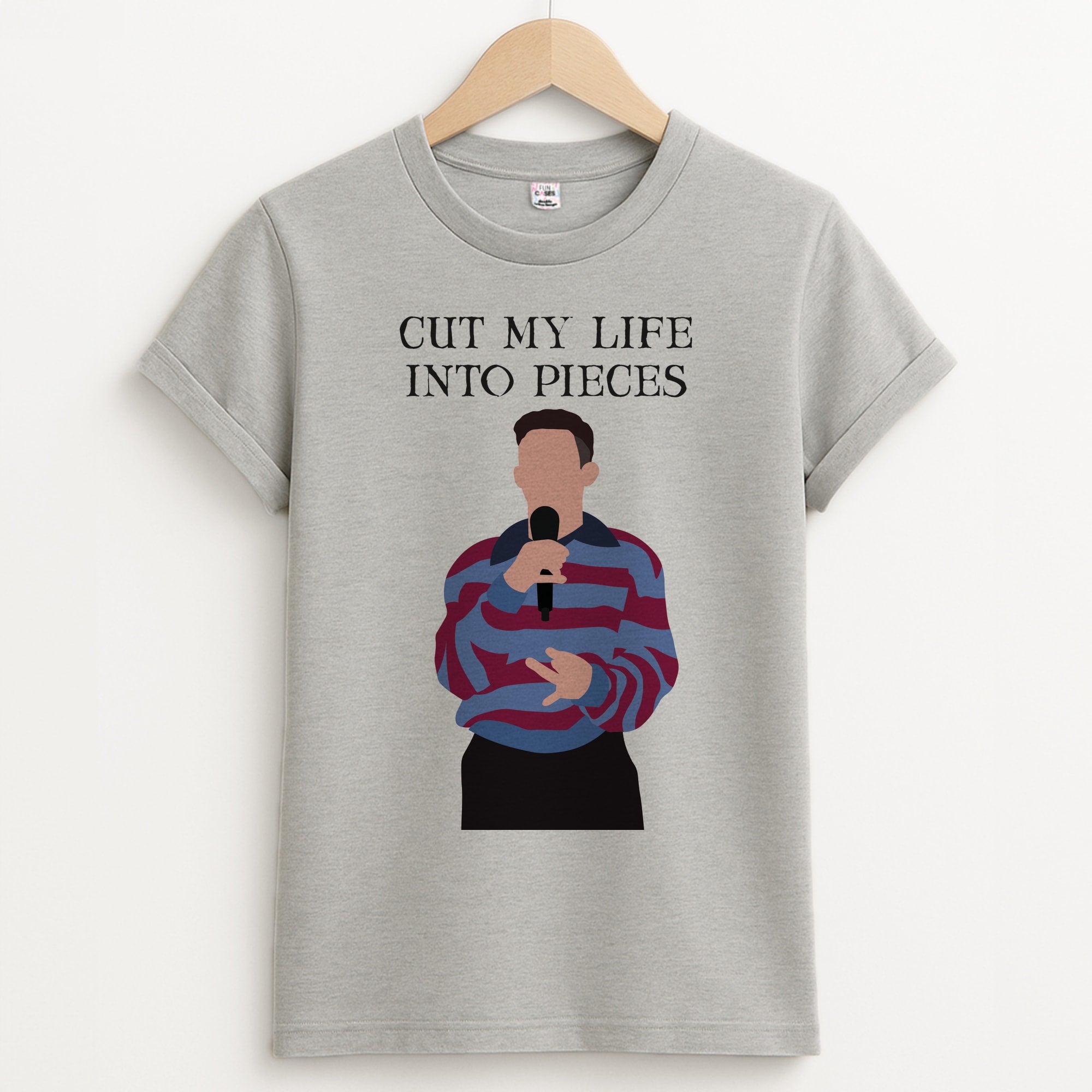 Cut My Life Into Pieces Karaoke Unisex Grey T-Shirt
