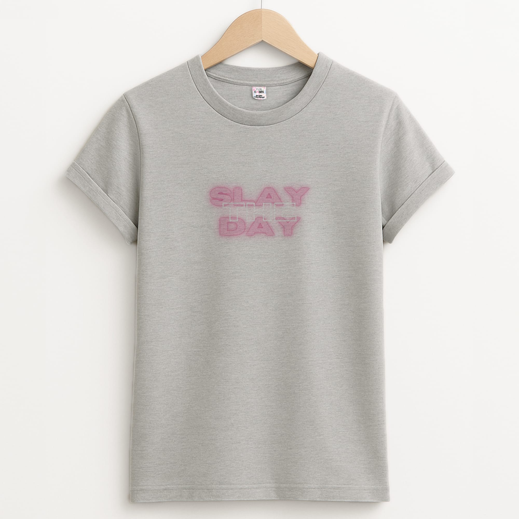 Slay The Day - Sassy Quote Unisex Grey T-Shirt