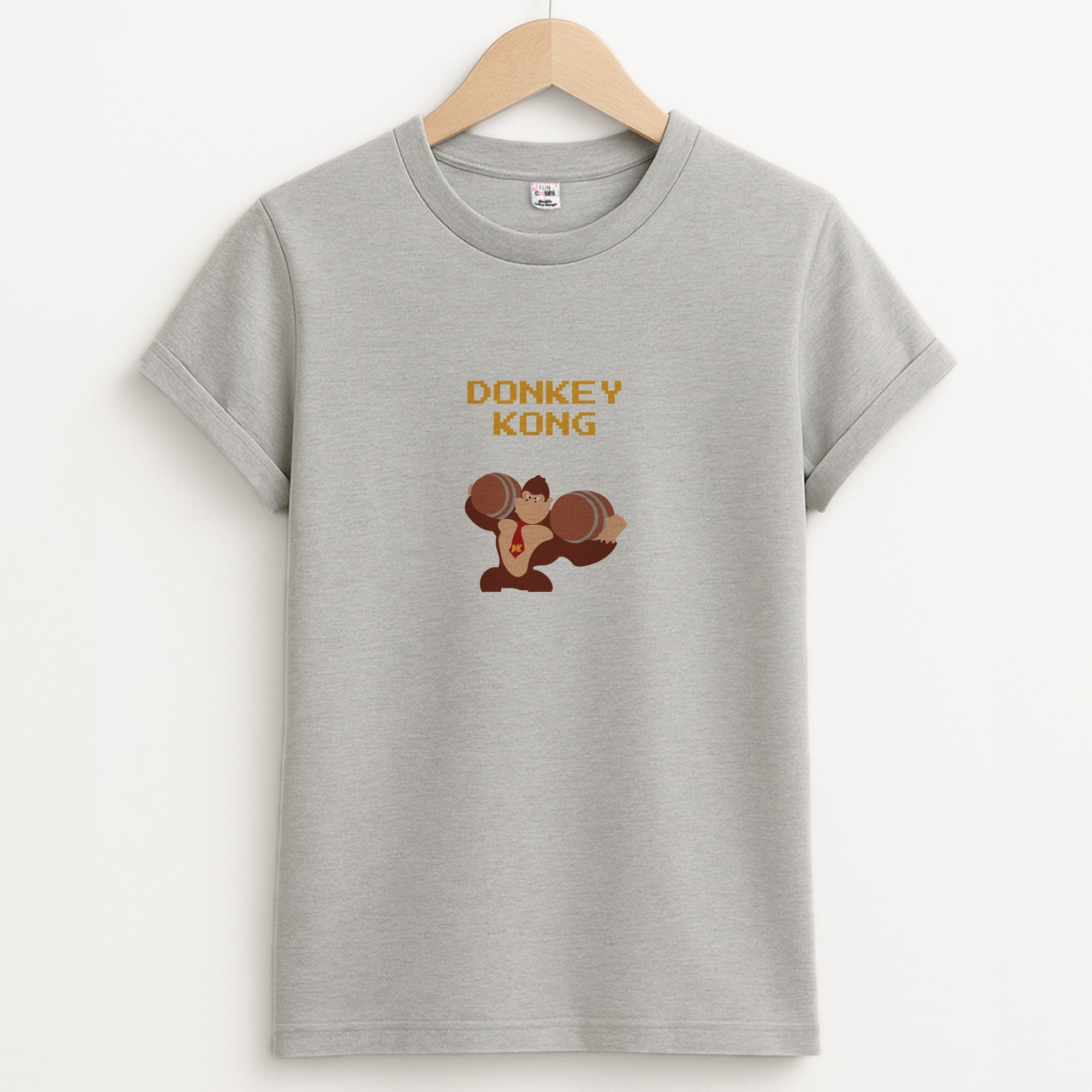 Donkey Kong Unisex Grey T-Shirt