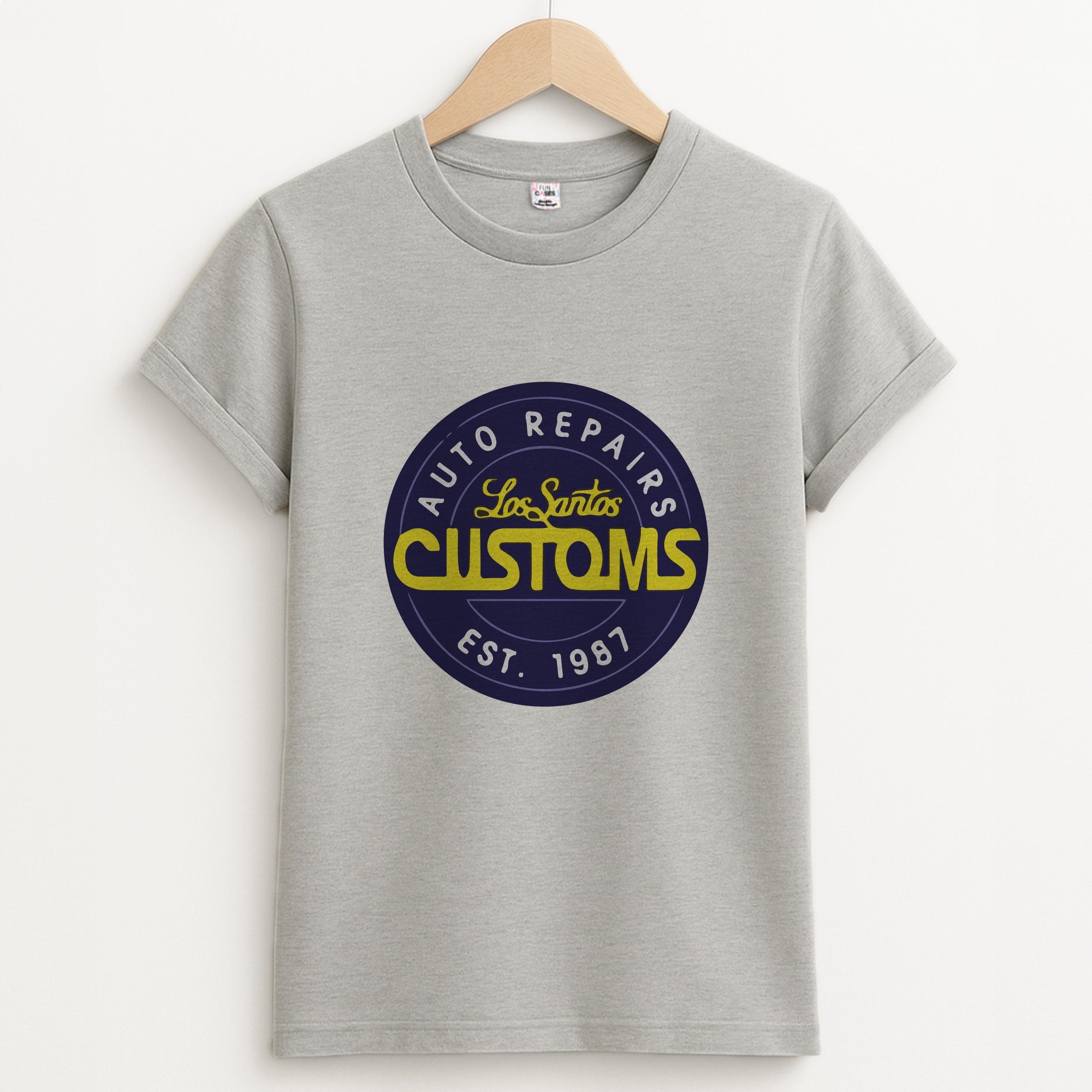Los Santos Customs - Video Game Unisex Grey T-Shirt
