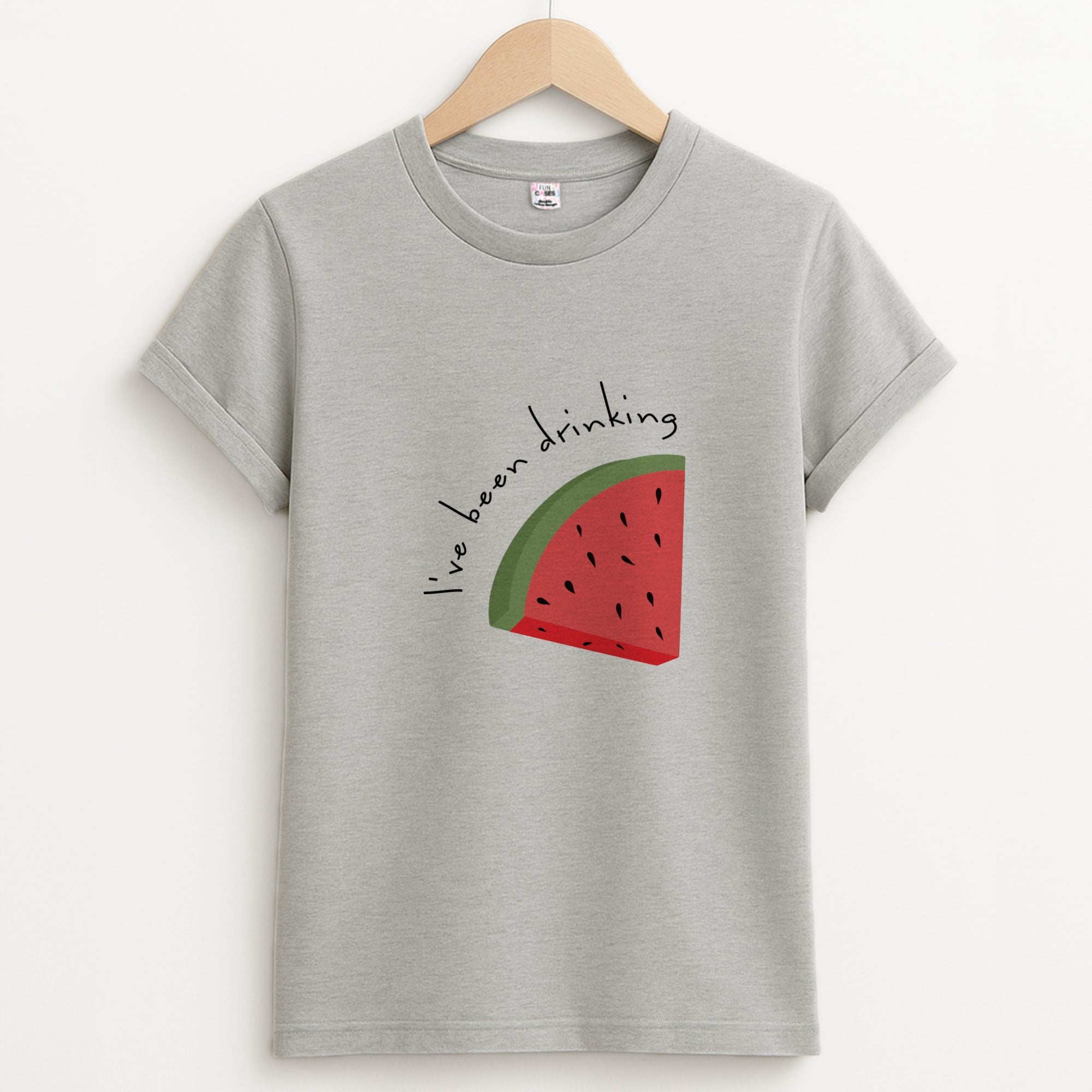 I've Been Drinkin Watermelon - Queen B Unisex Grey T-Shirt