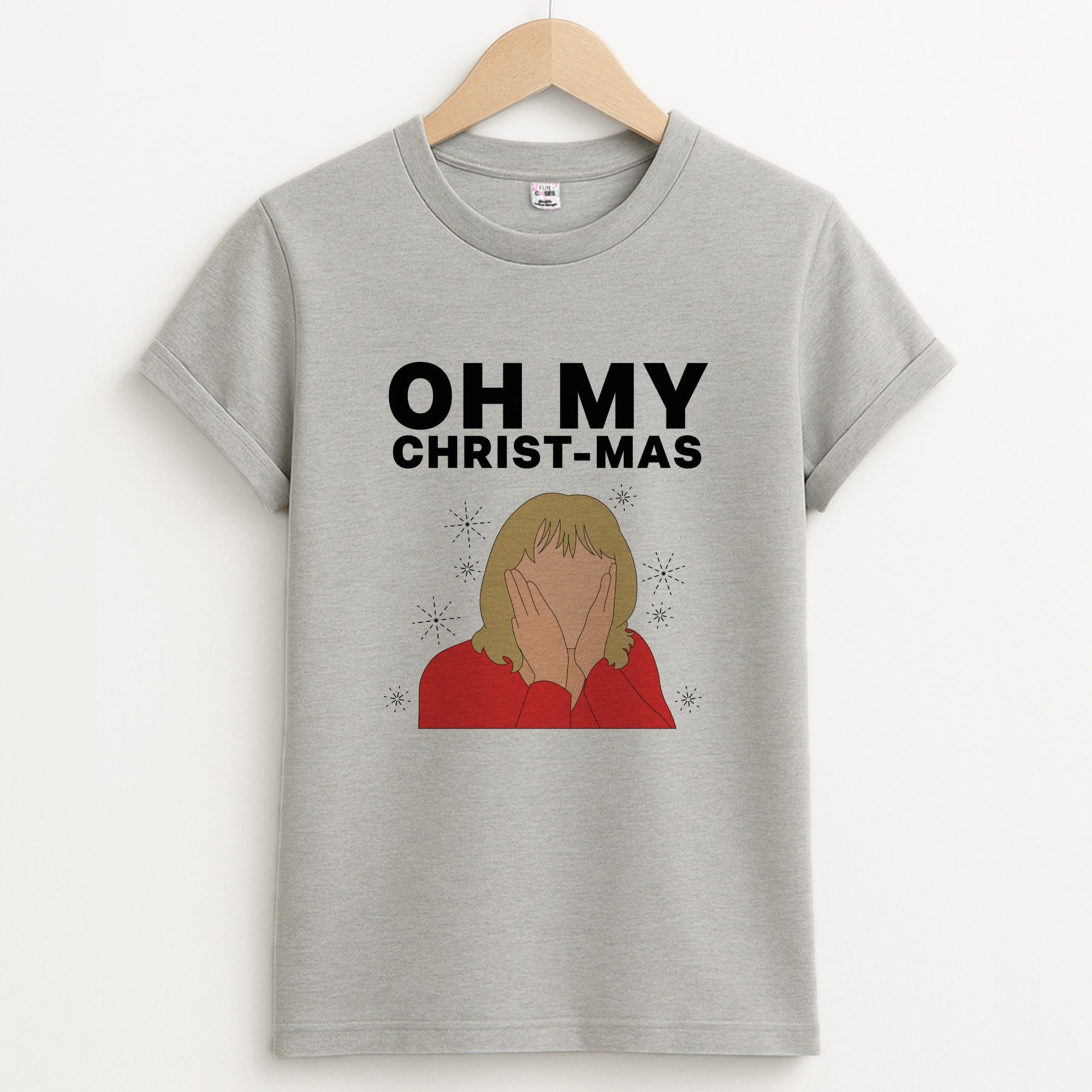 Oh My Christ-Mas Unisex Grey T-Shirt