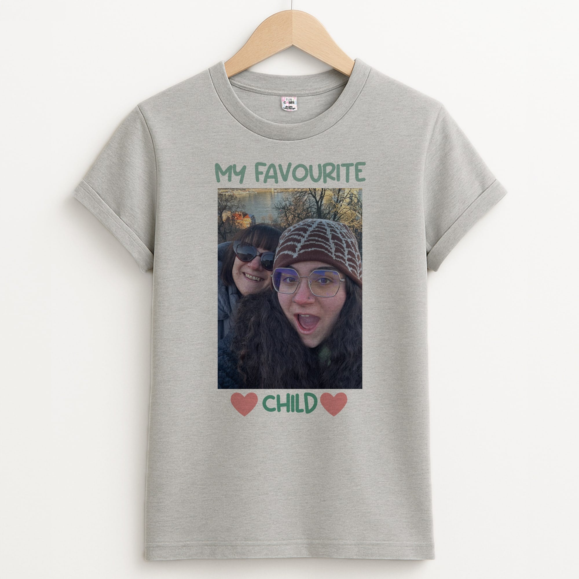 My Favourite Child - Personalised Mother's Day Unisex Grey T-Shirt