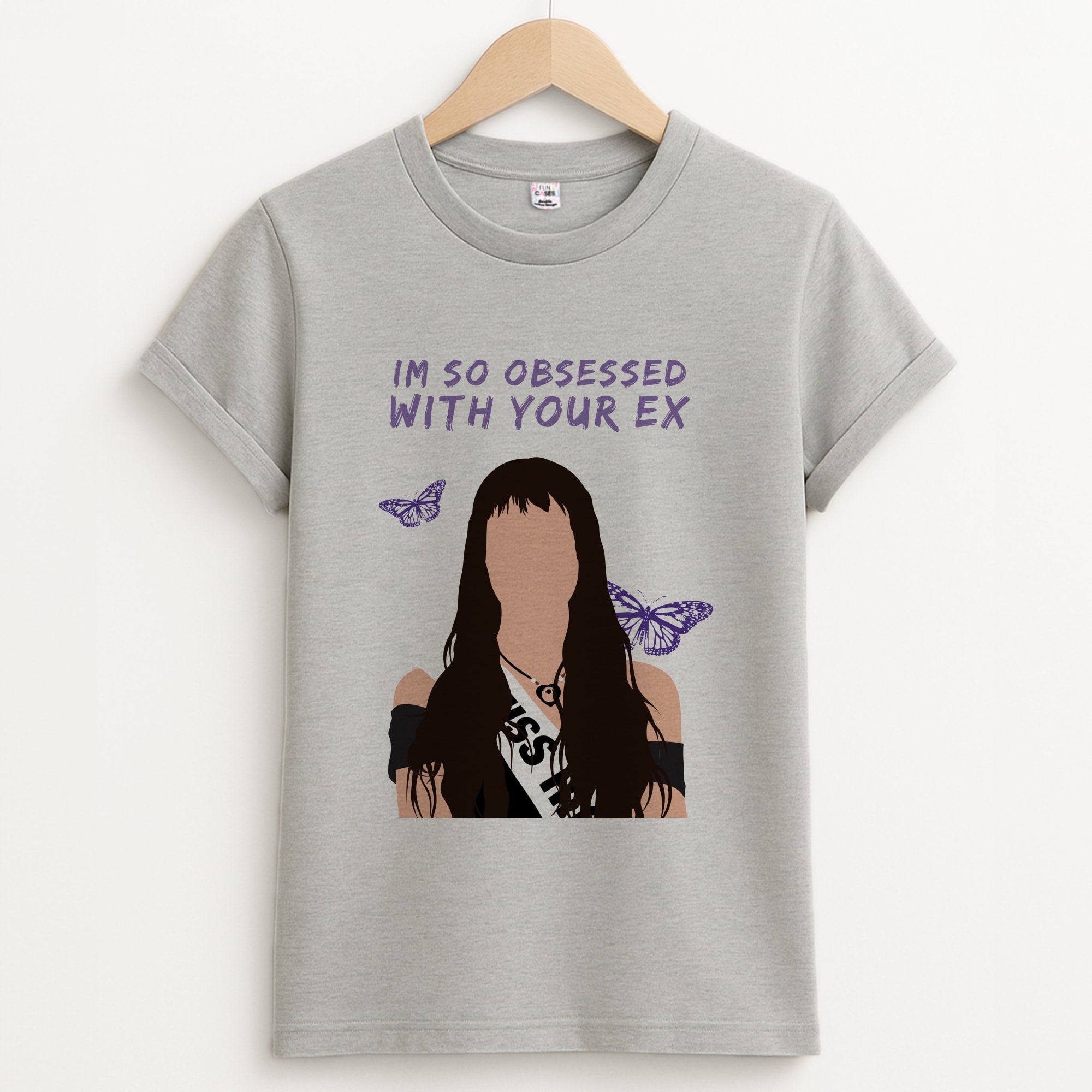 Obsessed With Your Ex Unisex Grey T-Shirt