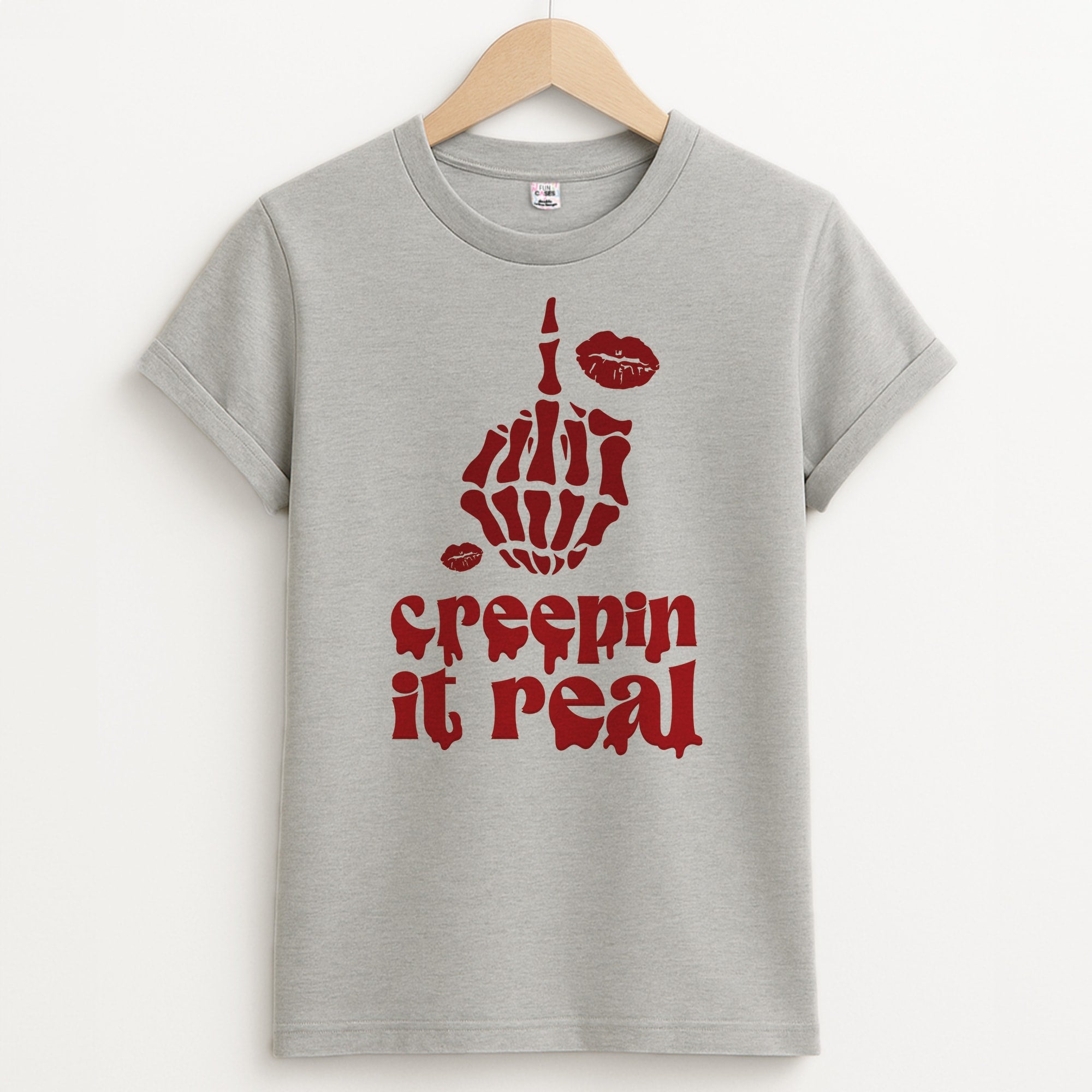 Creepin It Real Unisex Grey T-Shirt
