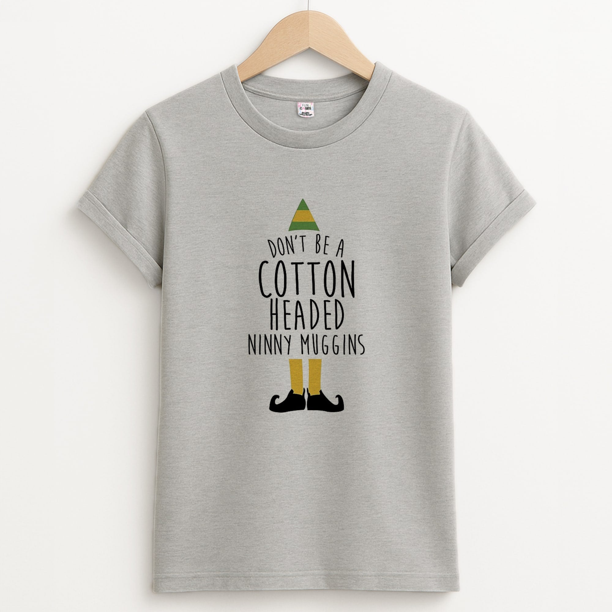 Cotton Headed Ninny Muggins - Buddy The Elf Unisex Grey T-Shirt