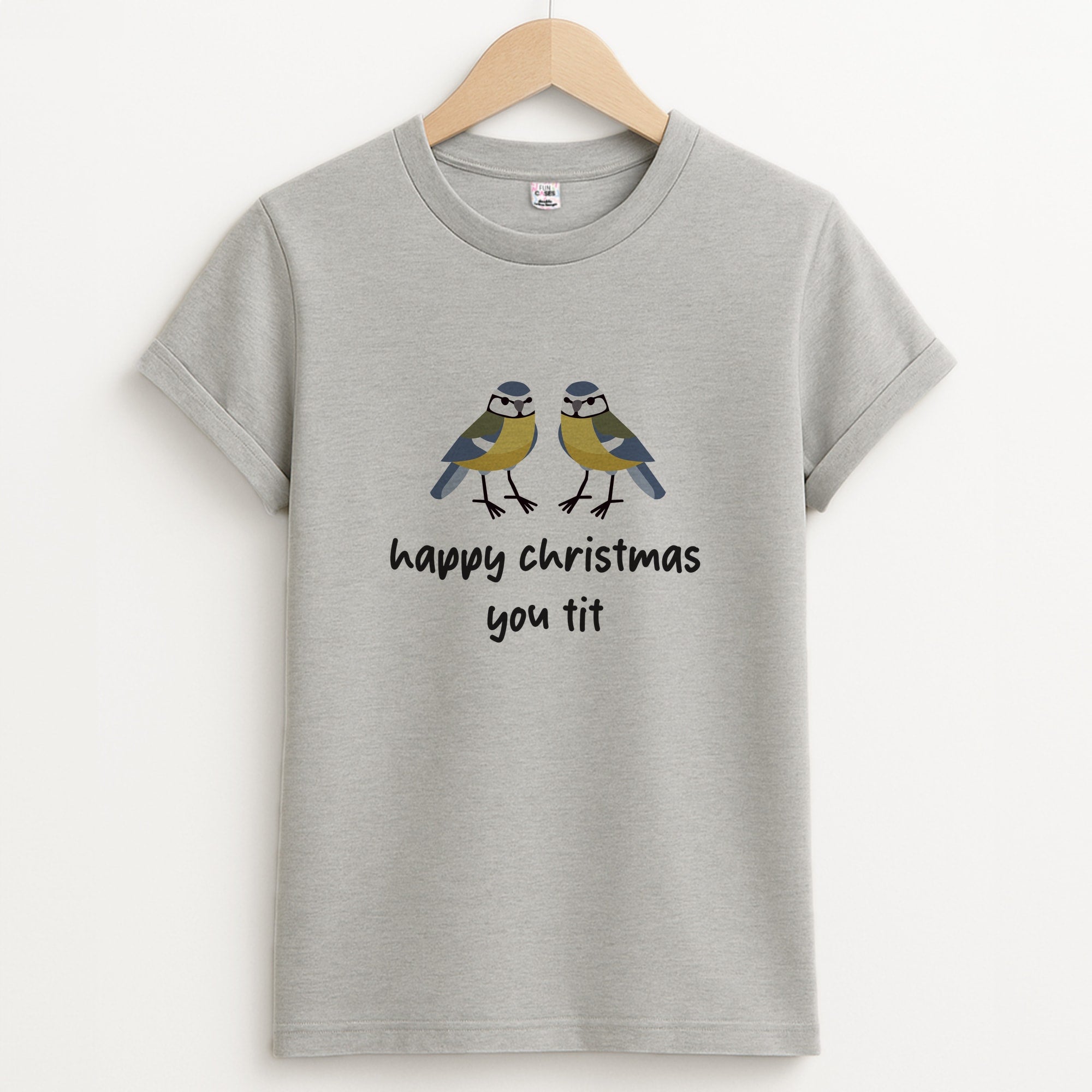 Happy Christmas You Tit - Christmas Unisex Grey T-Shirt